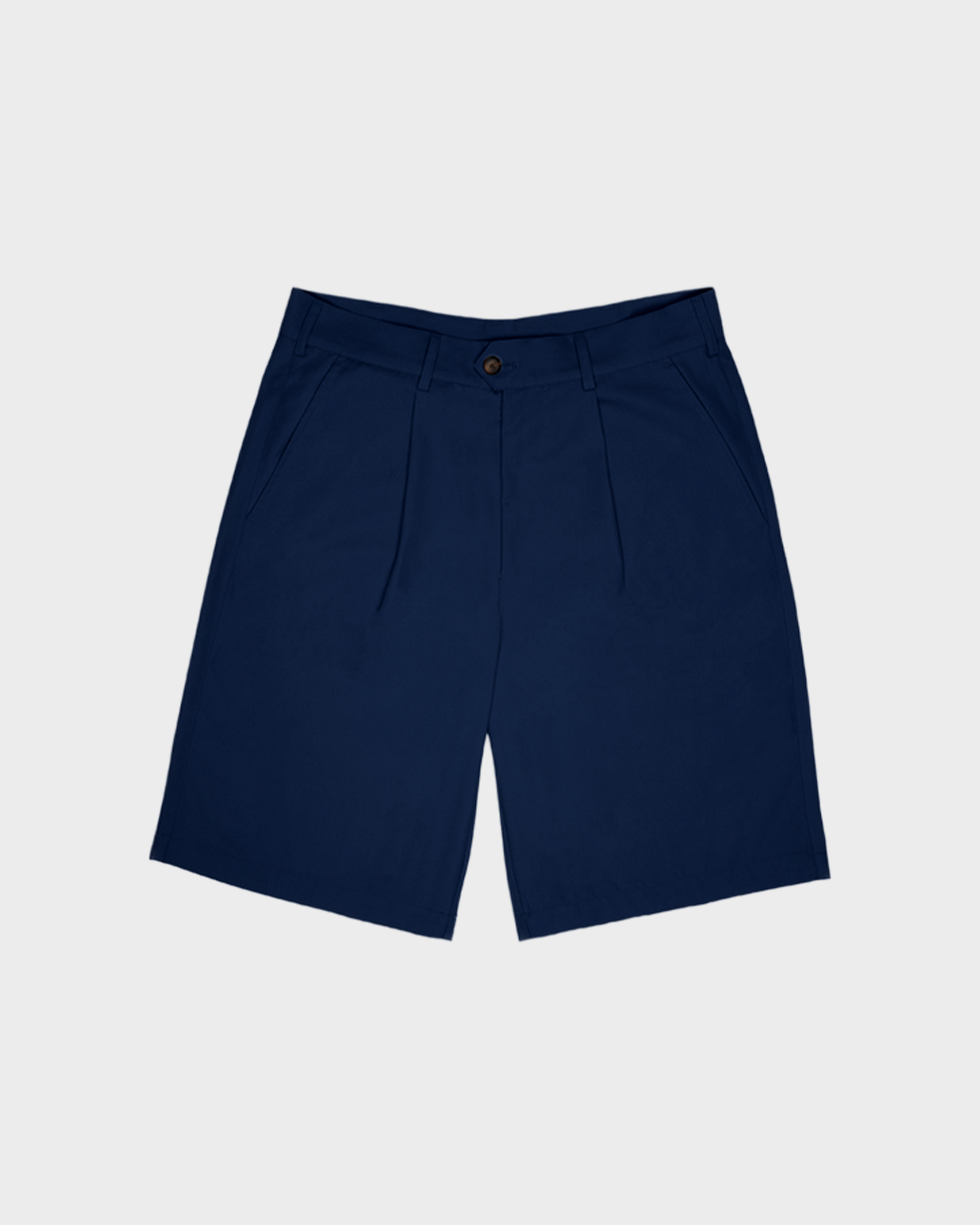 Pleated Shorts Navy
