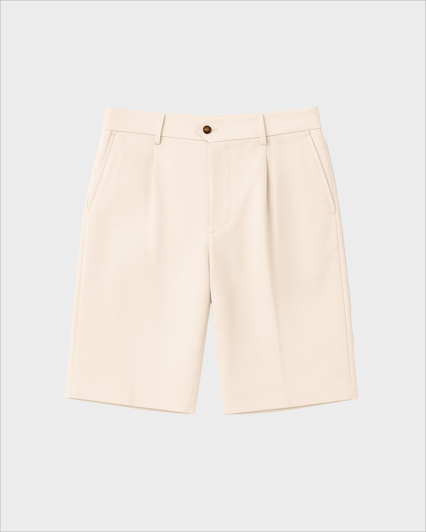 Pleated Shorts | Cream
