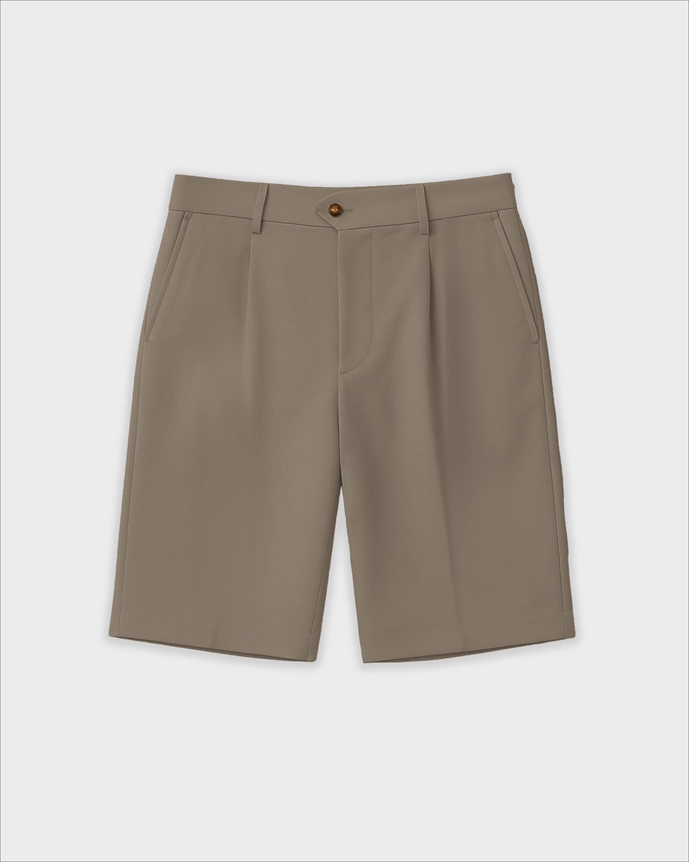 Pleated Shorts | Khaki