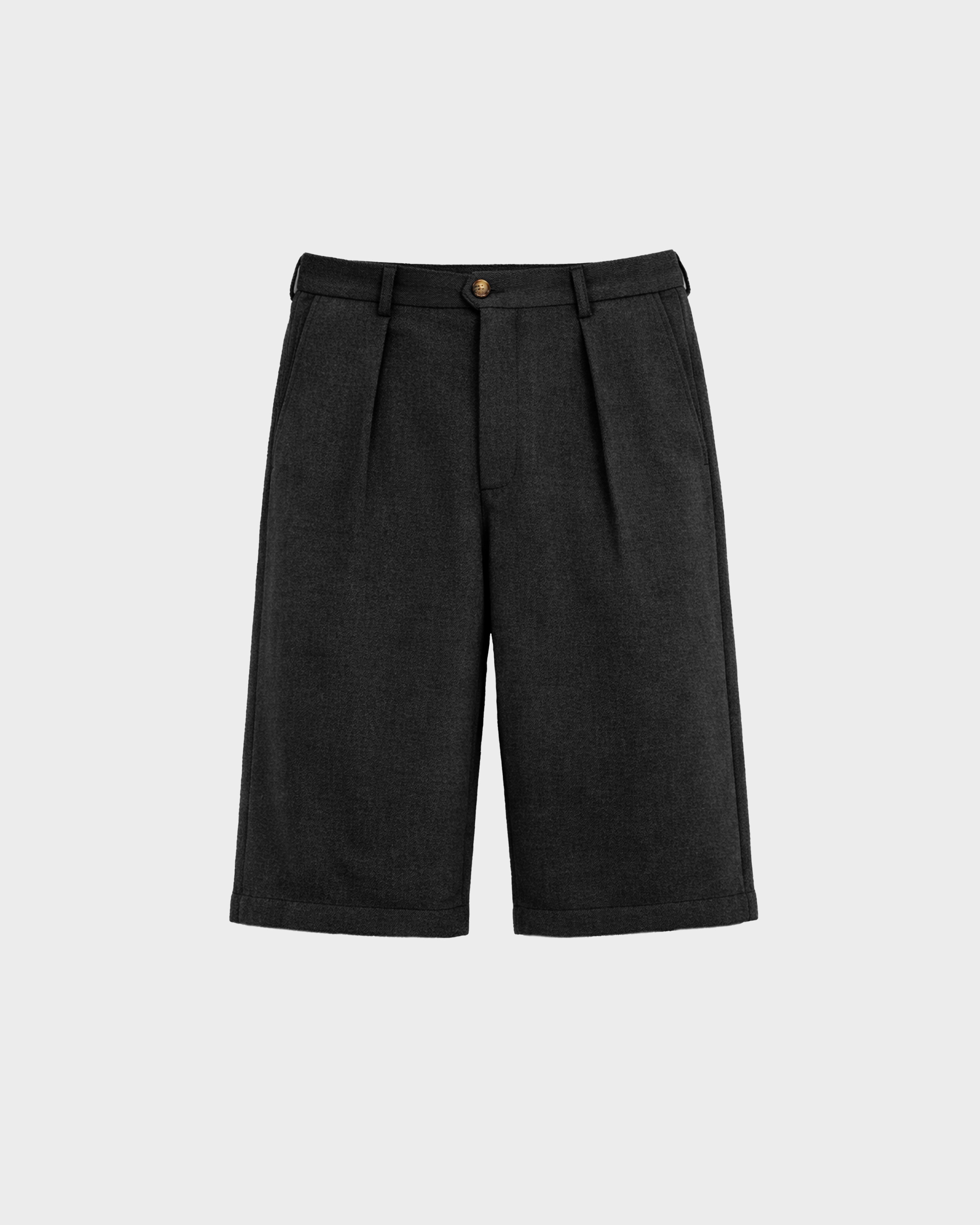 Podium Pleated Shorts Black