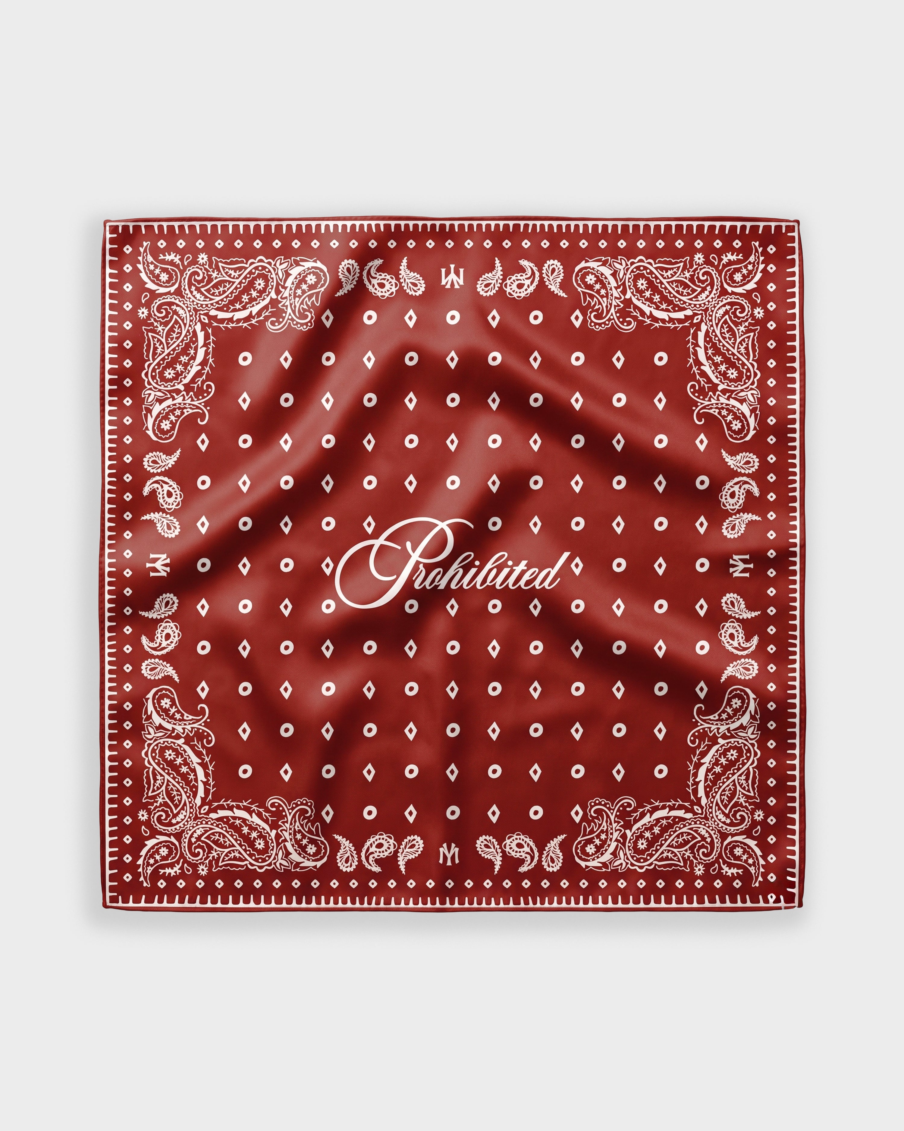 Prohibited Scarf Red