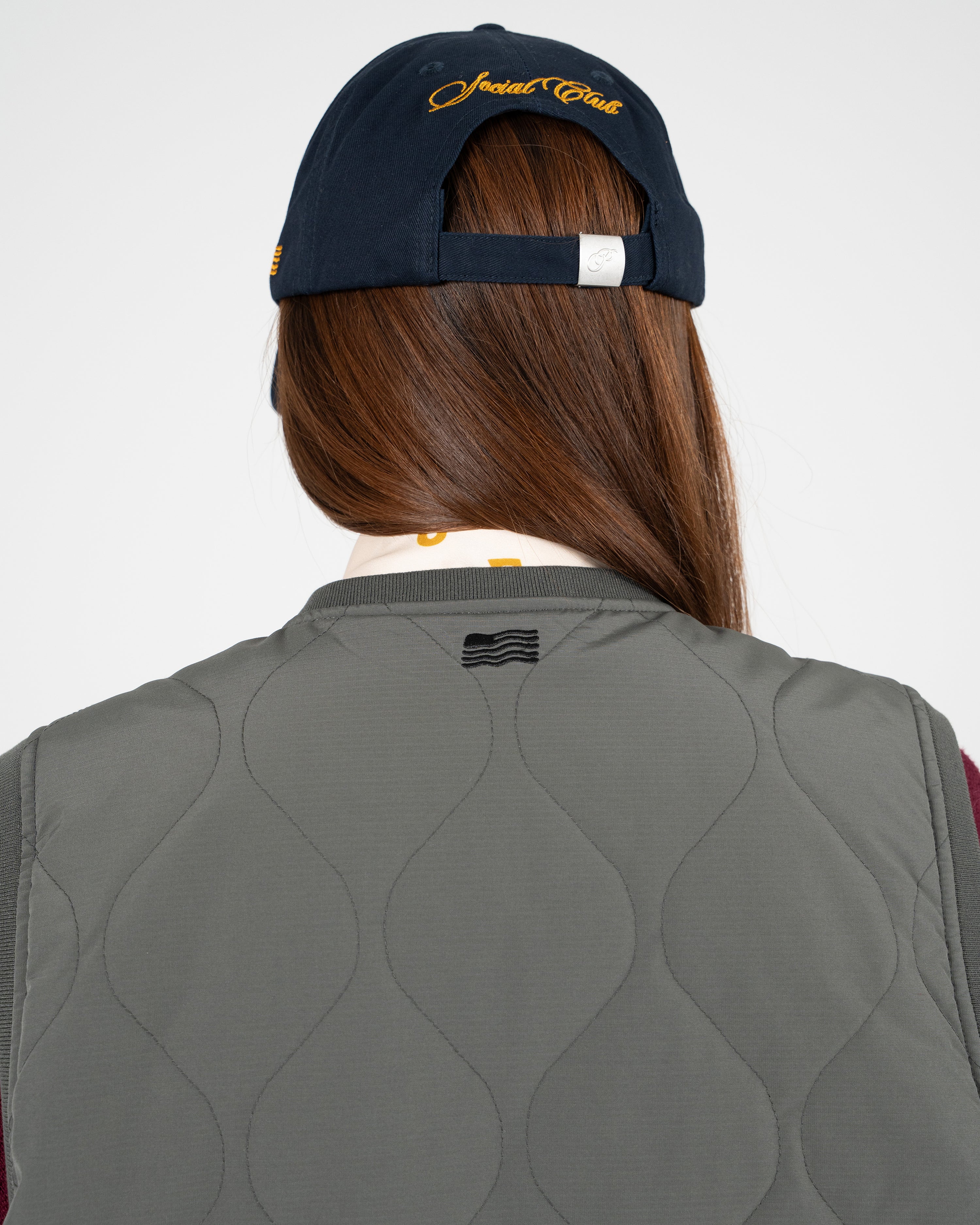 Quilted Club Vest Grey