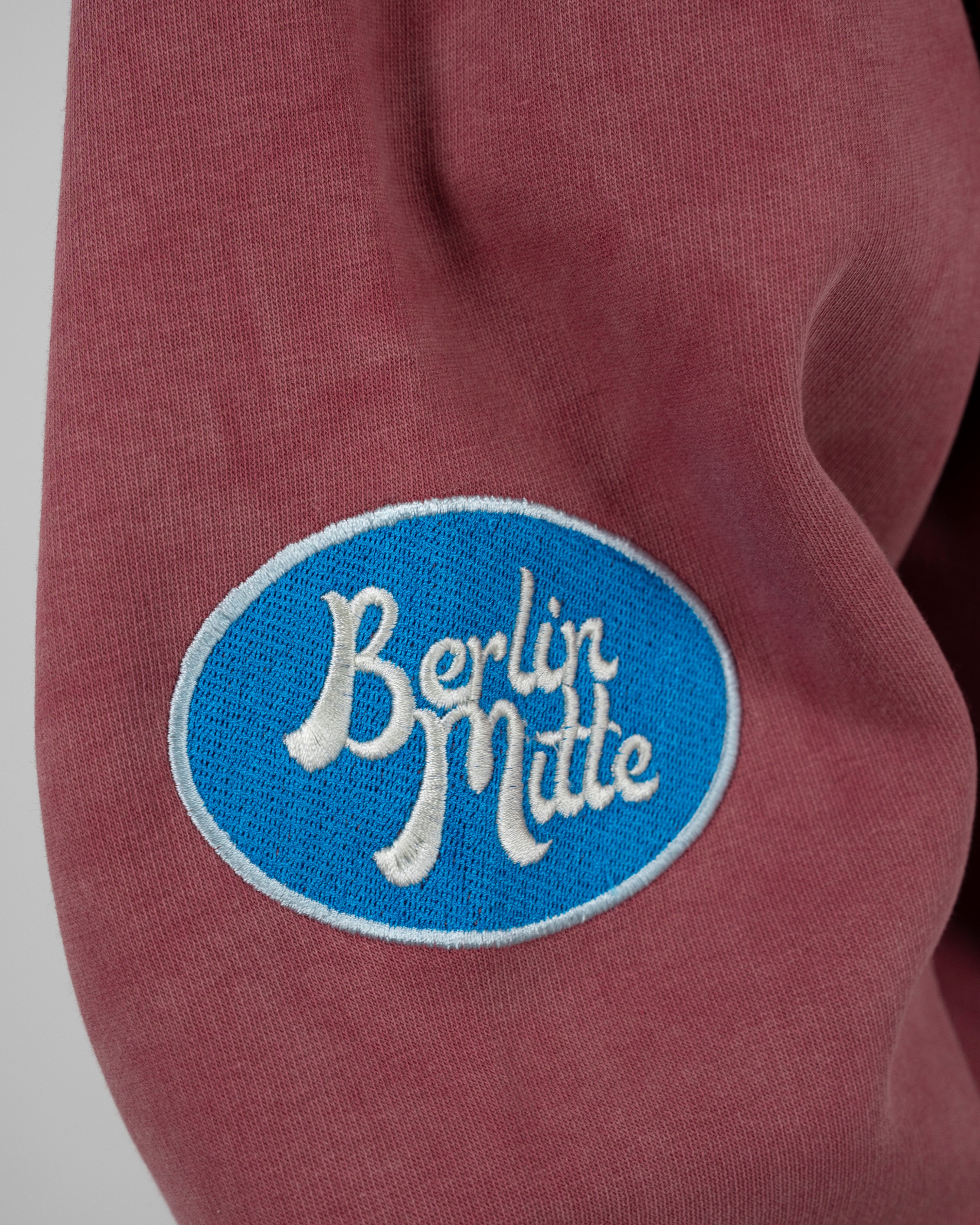 Race Patch Hoodie Red (Stone Washed)