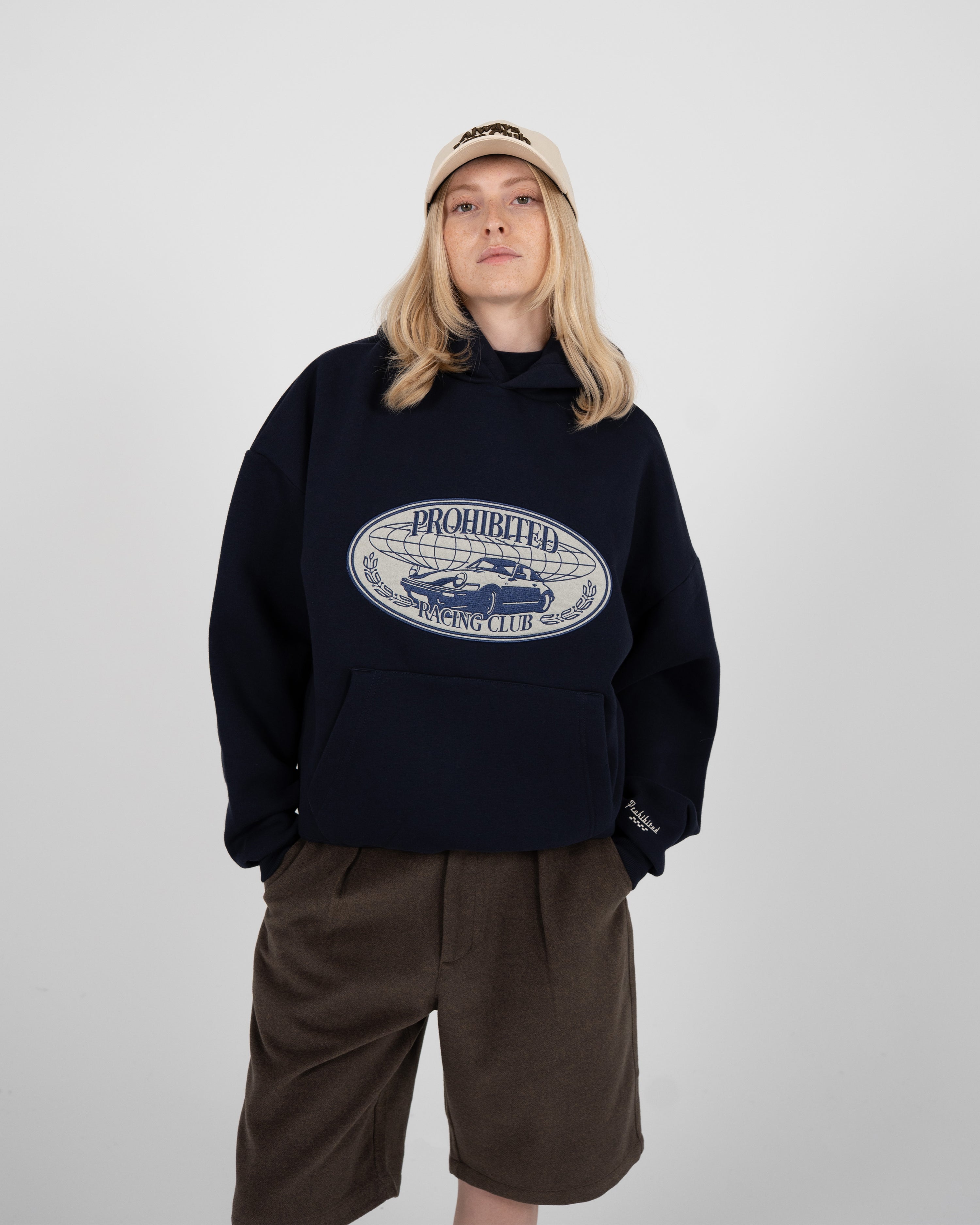 Racecore Hoodie Deep Blue