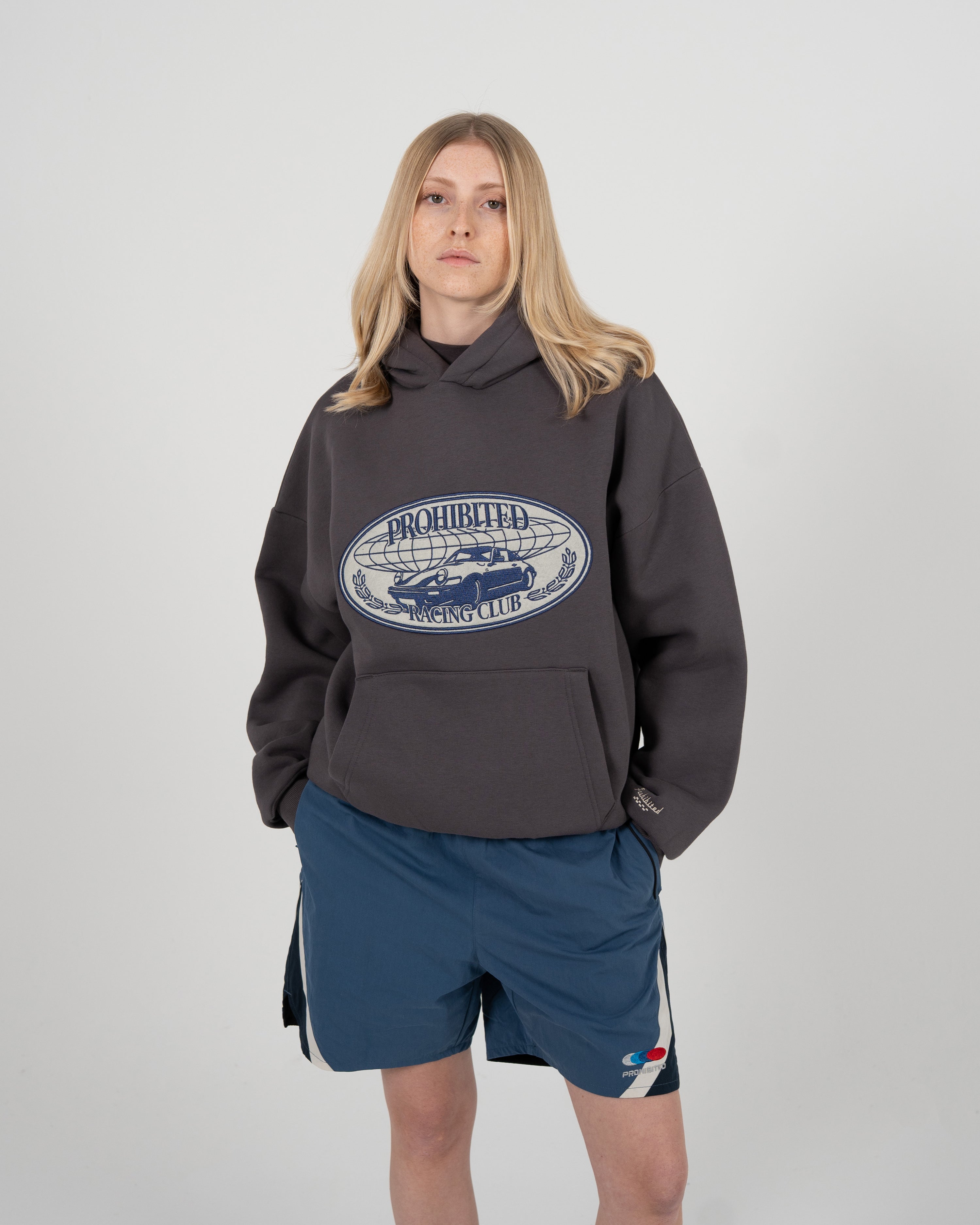 Racecore Hoodie Slate Blue