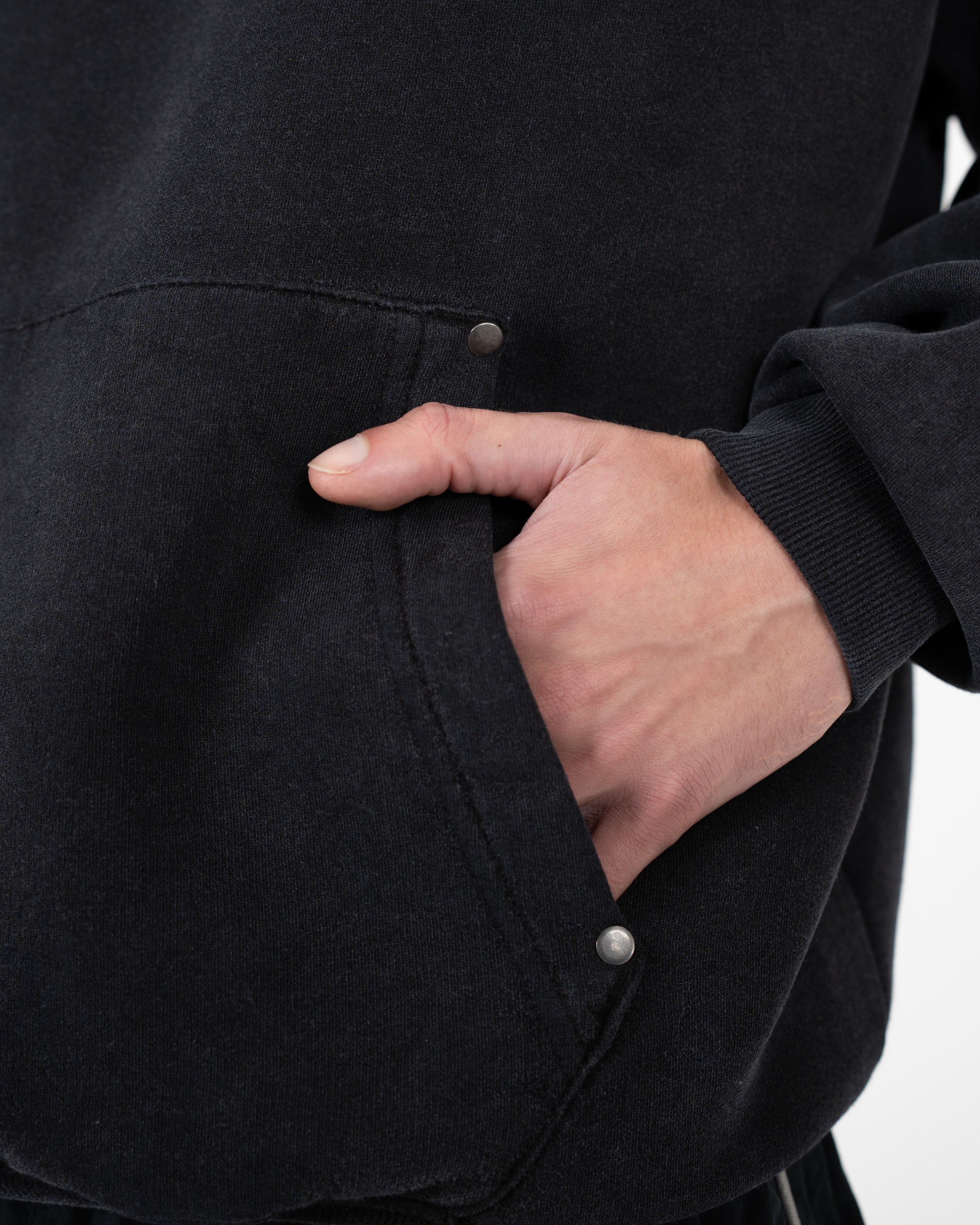 Racing Club Hoodie Black (Stone Washed)