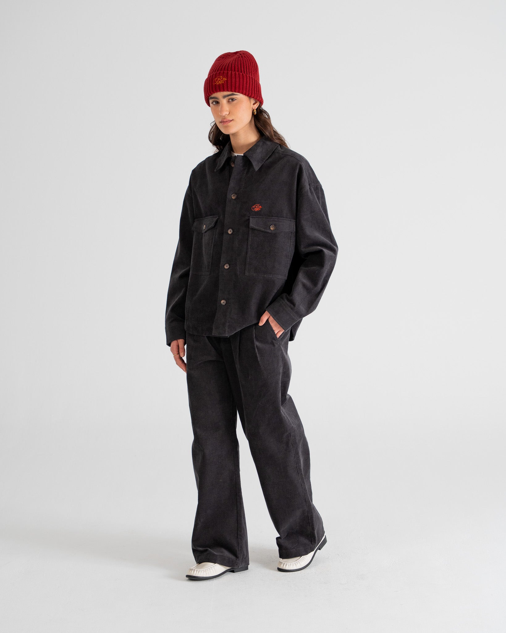 Ranger Corduroy Overshirt Dark Grey