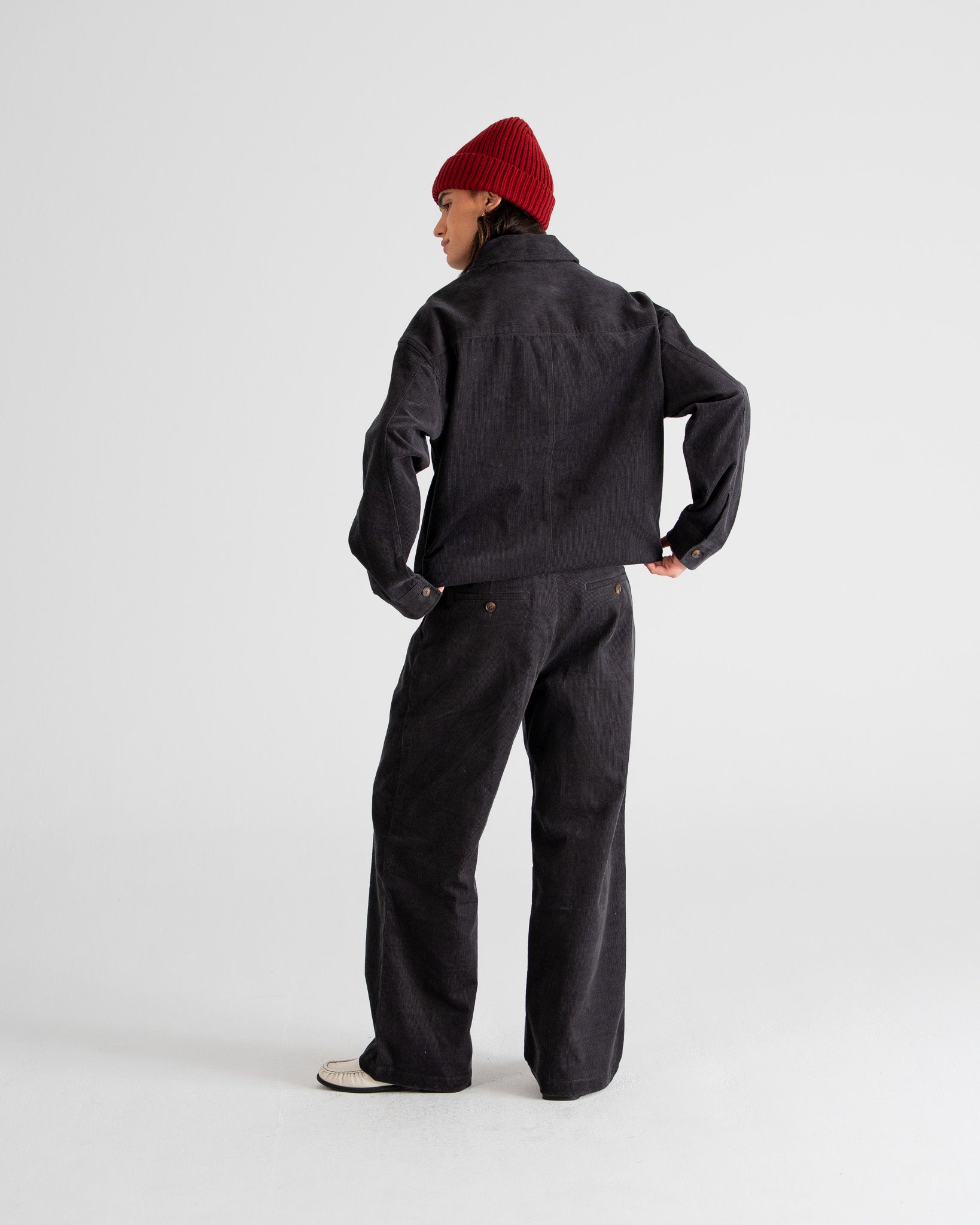 Ranger Corduroy Overshirt Dark Grey