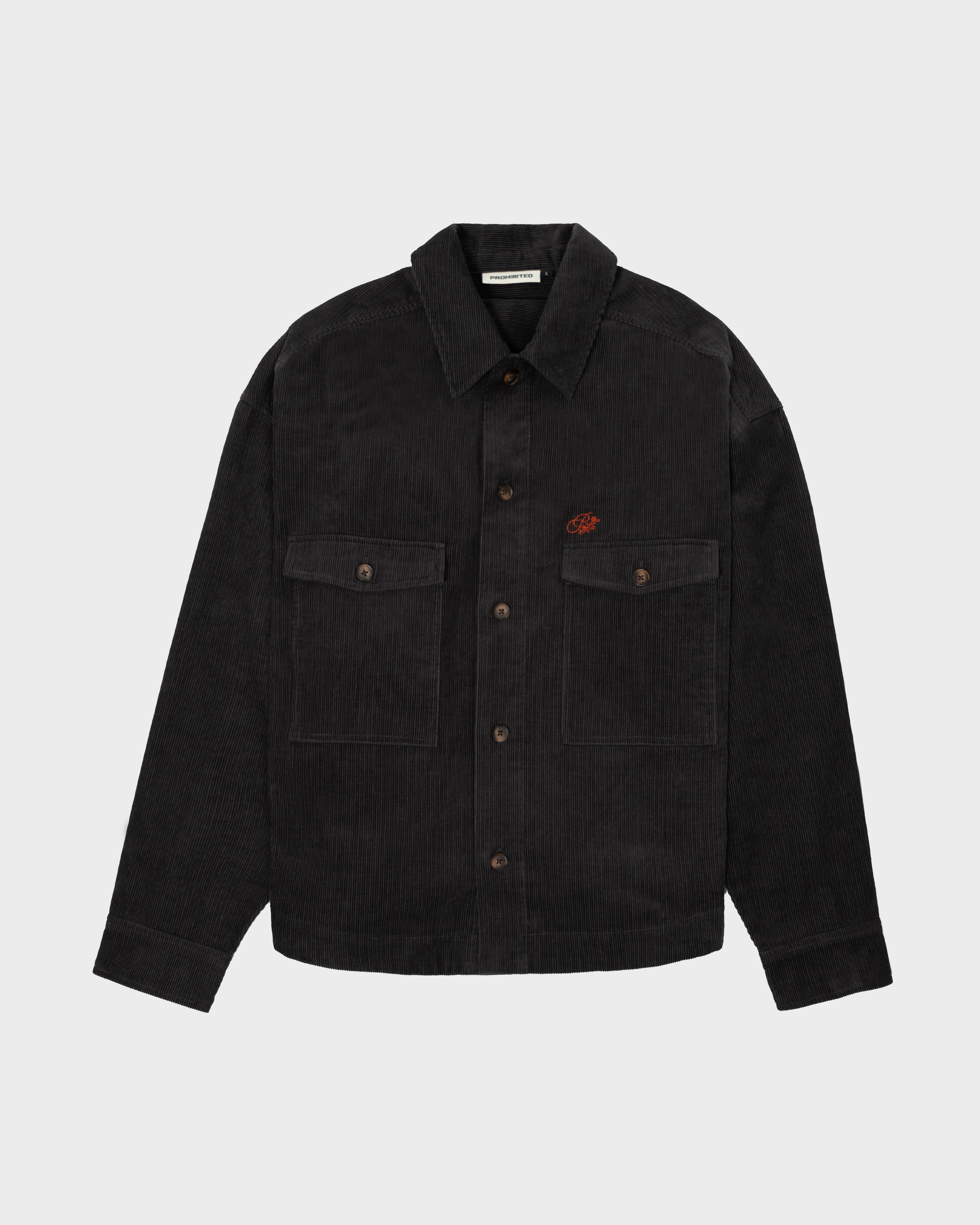 Ranger Corduroy Overshirt Dark Grey