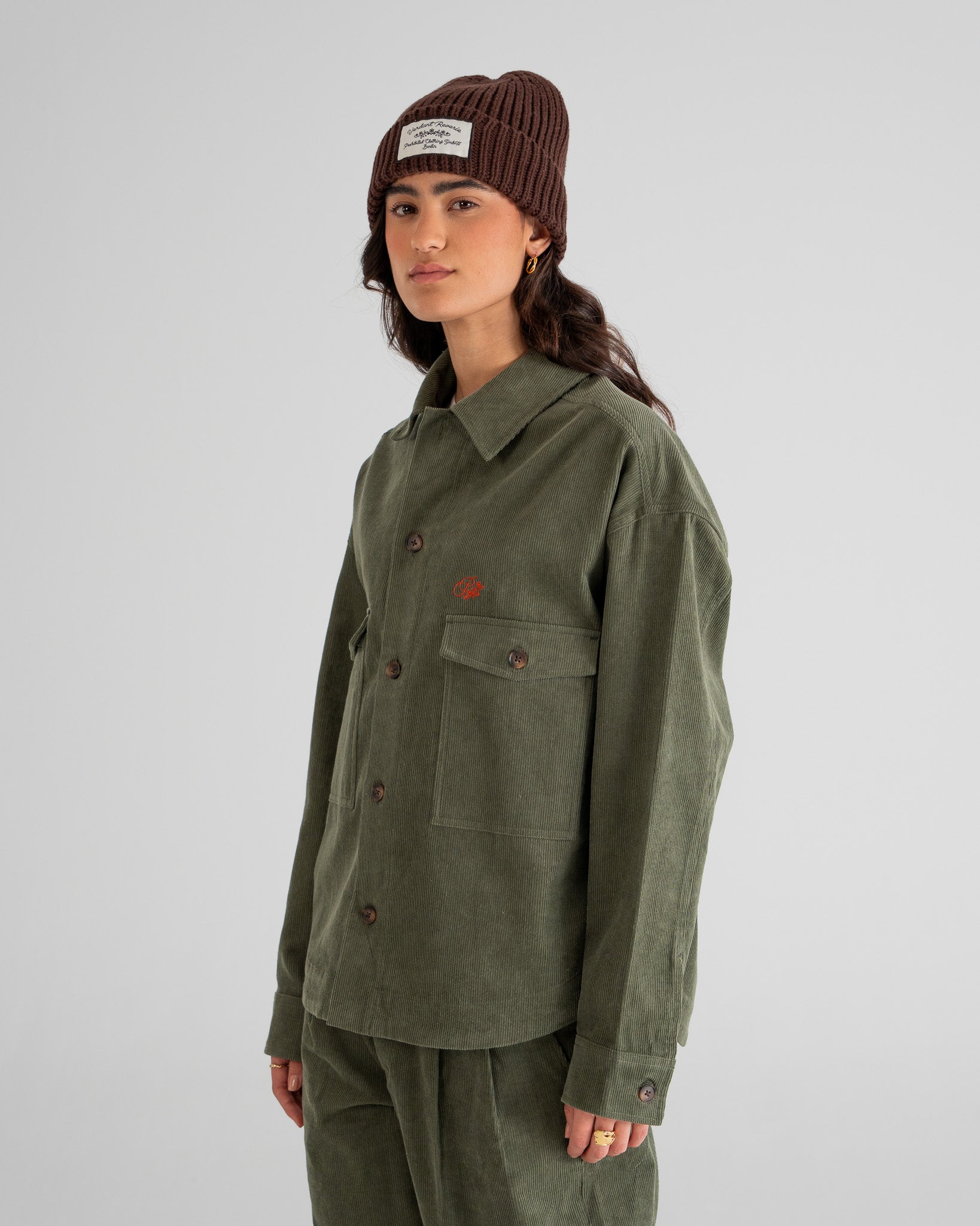 Ranger Corduroy Overshirt Green