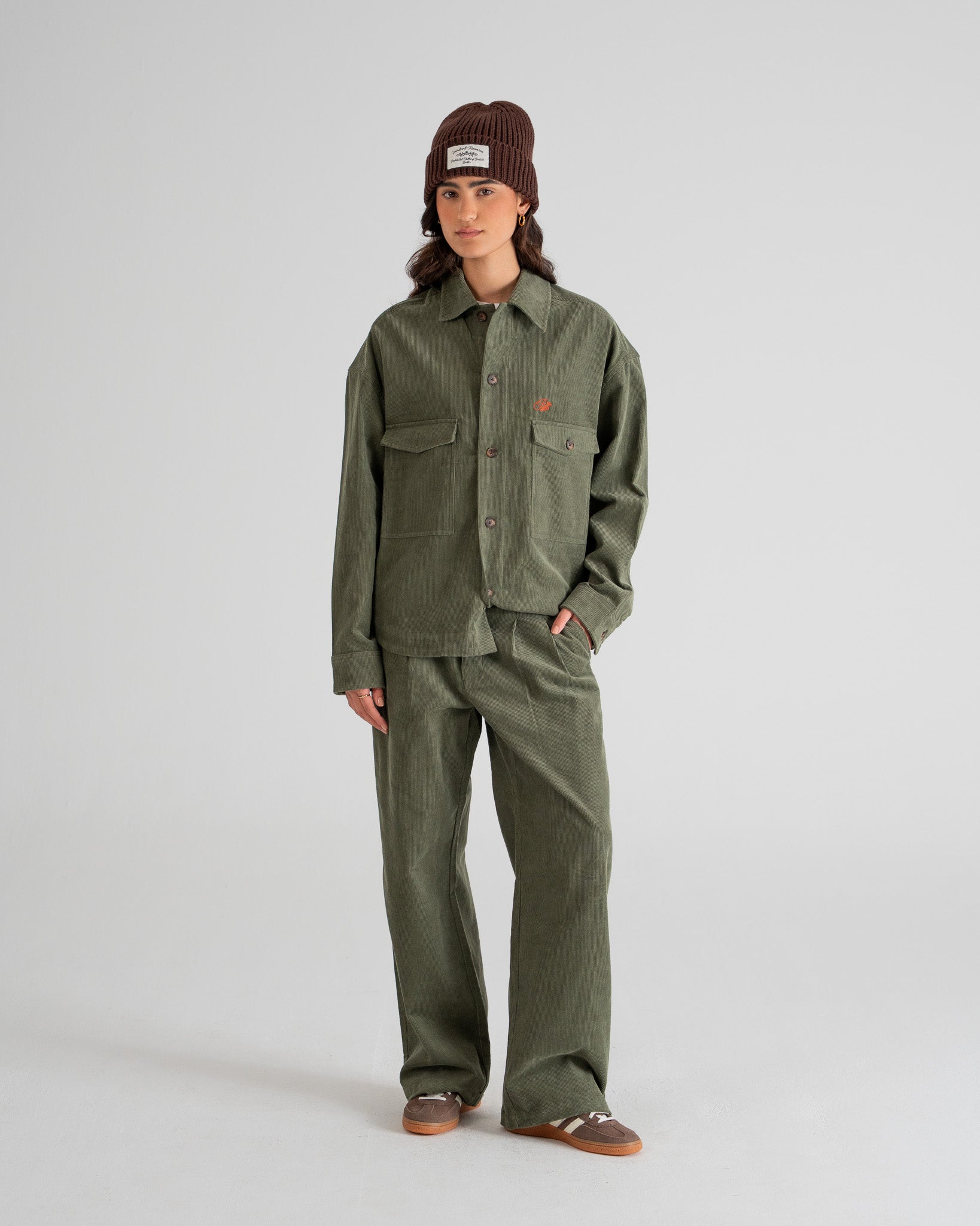 Ranger Corduroy Overshirt Green