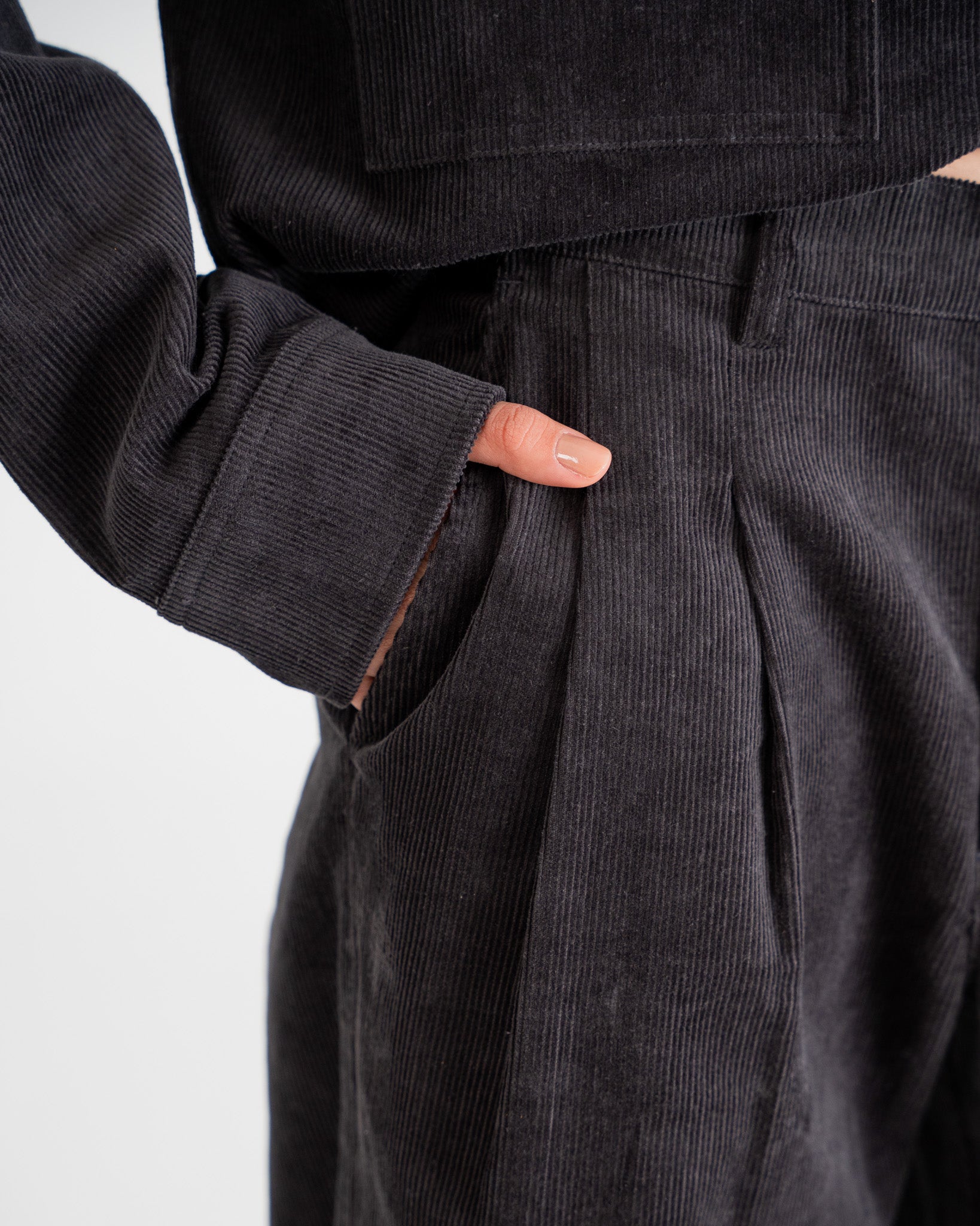 Ranger Corduroy Pants Dark Grey