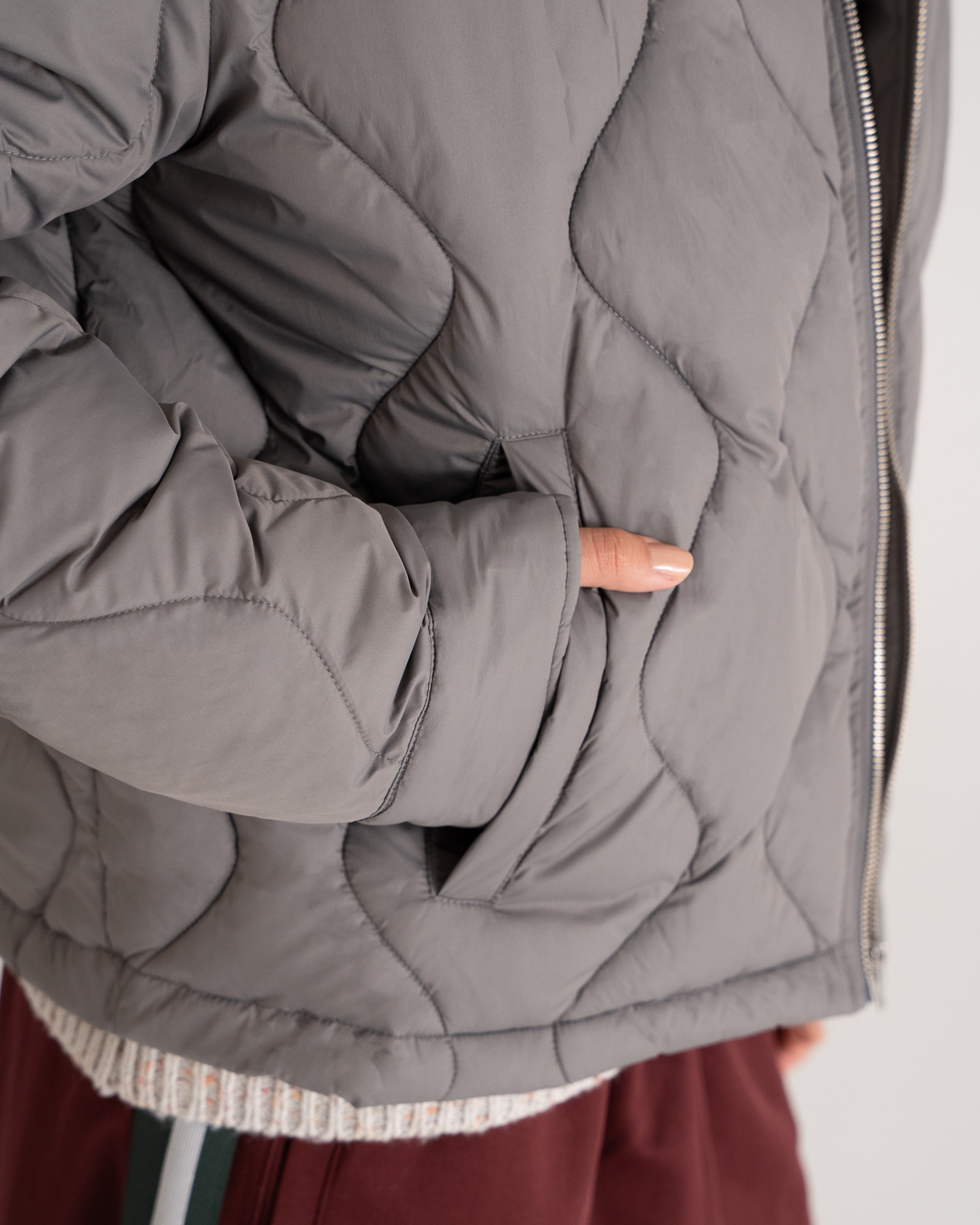 Ranger Quilted  Jacket Light Grey