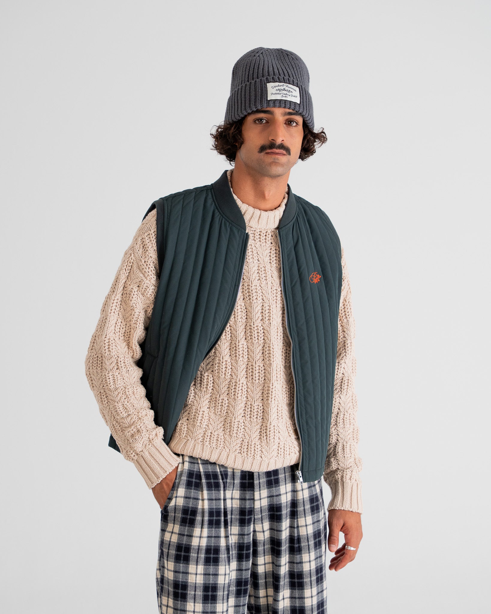Ranger Quilted Vest Blue