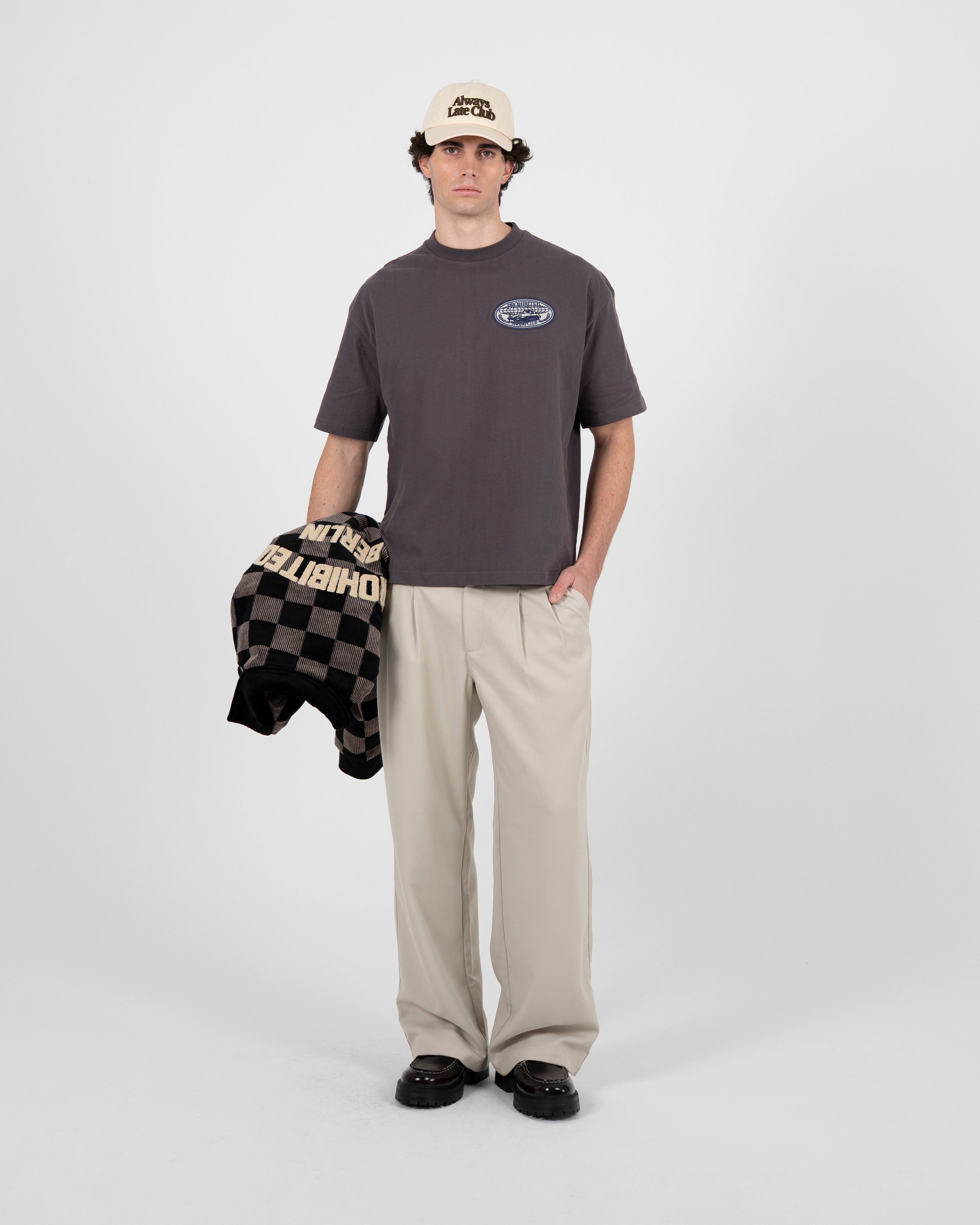 Redline Double Pleated Pants Cream