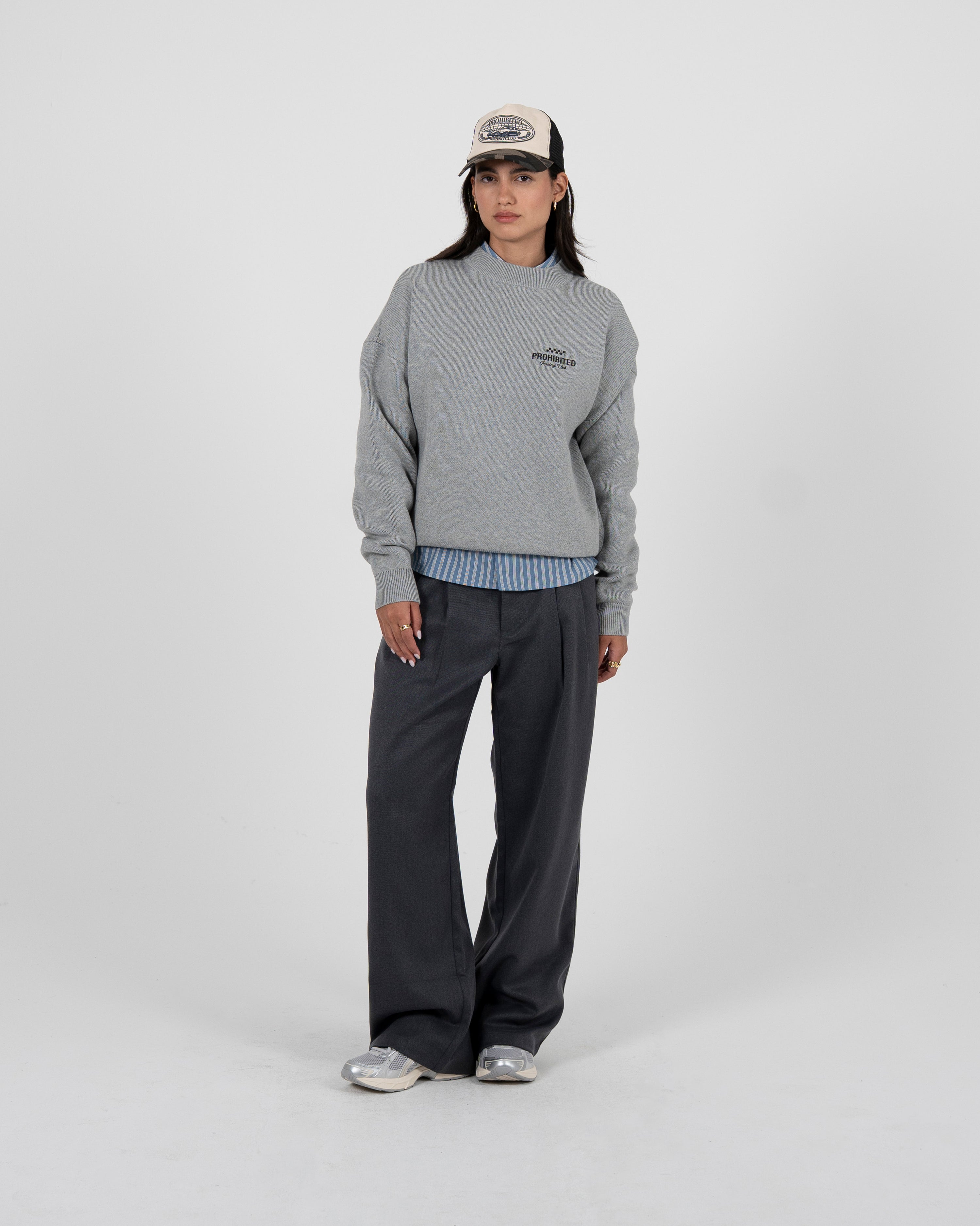 Redline Double Pleated Pants Grey