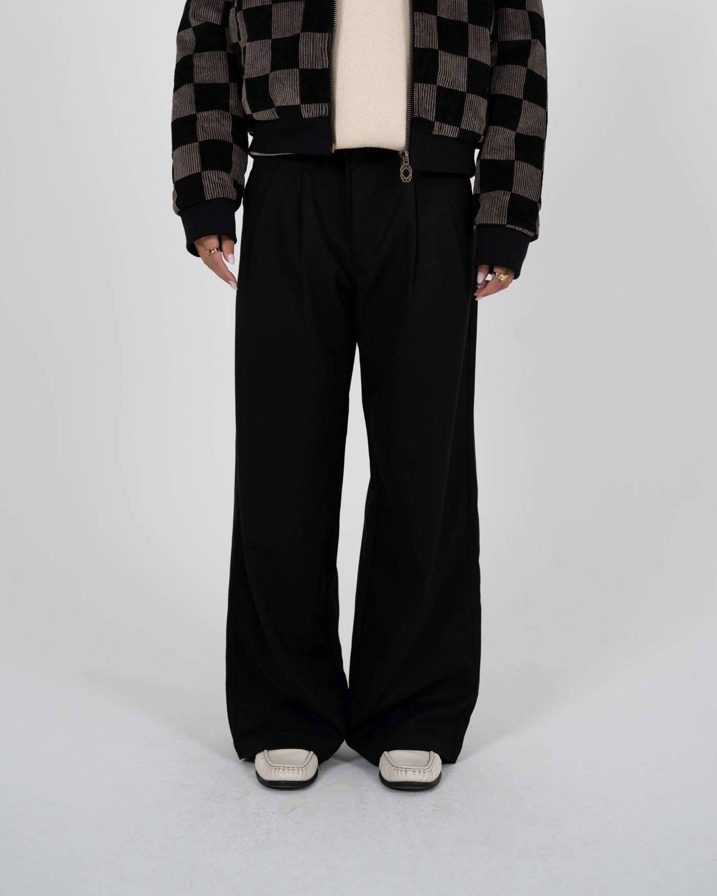 Redline Double Pleated Pants | Black