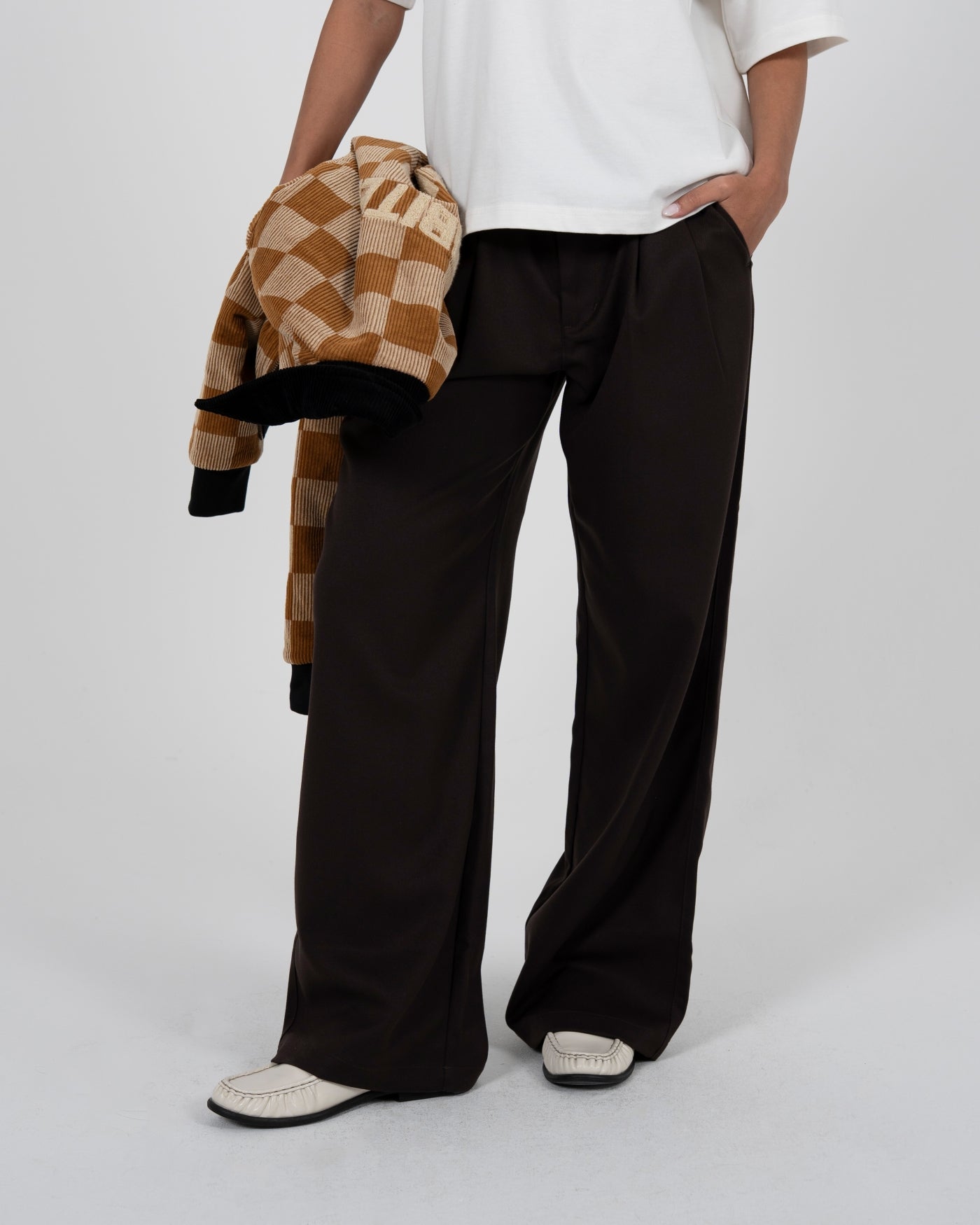 Redline Double Pleated Pants | Brown