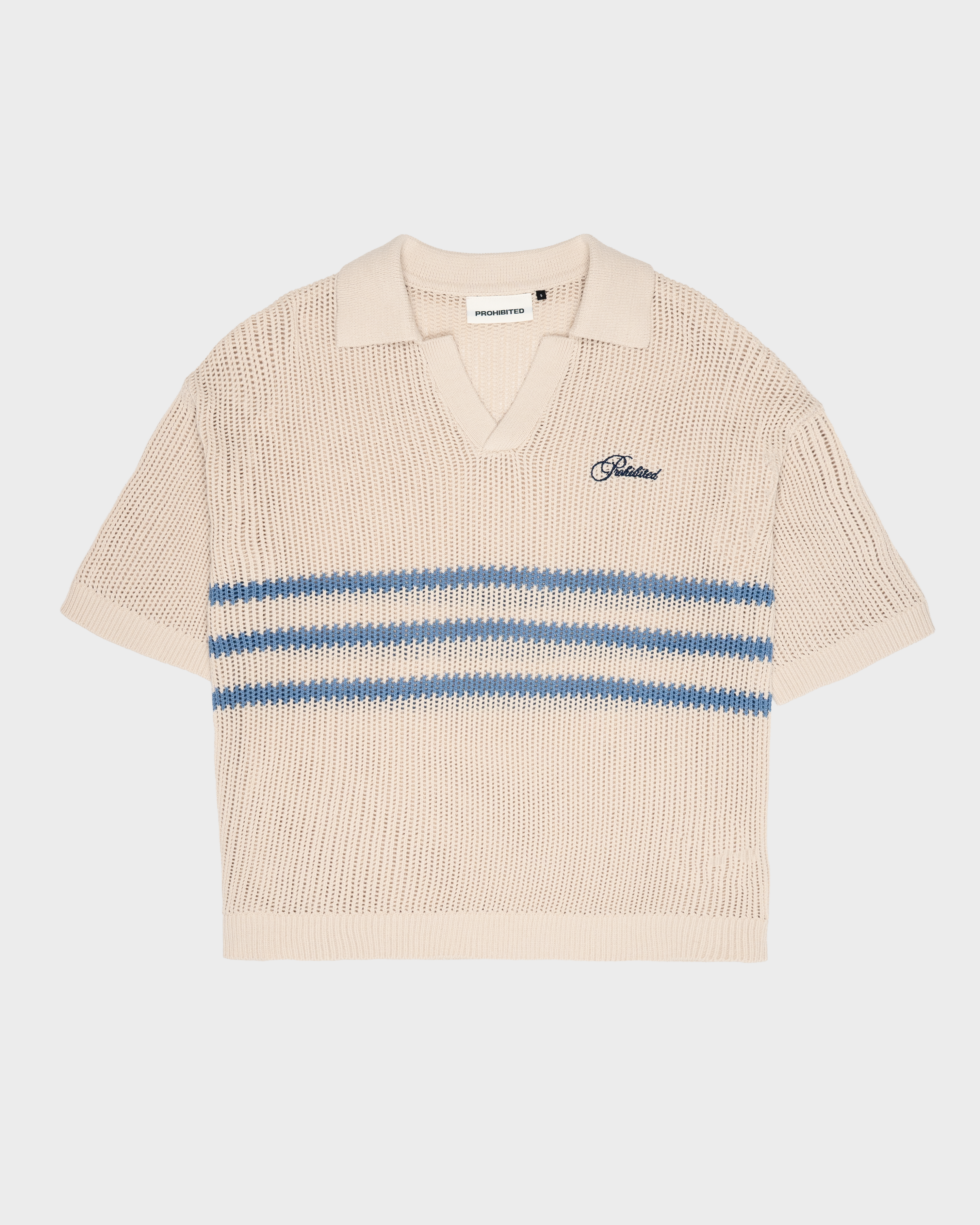 Resort Knitted Polo Blue