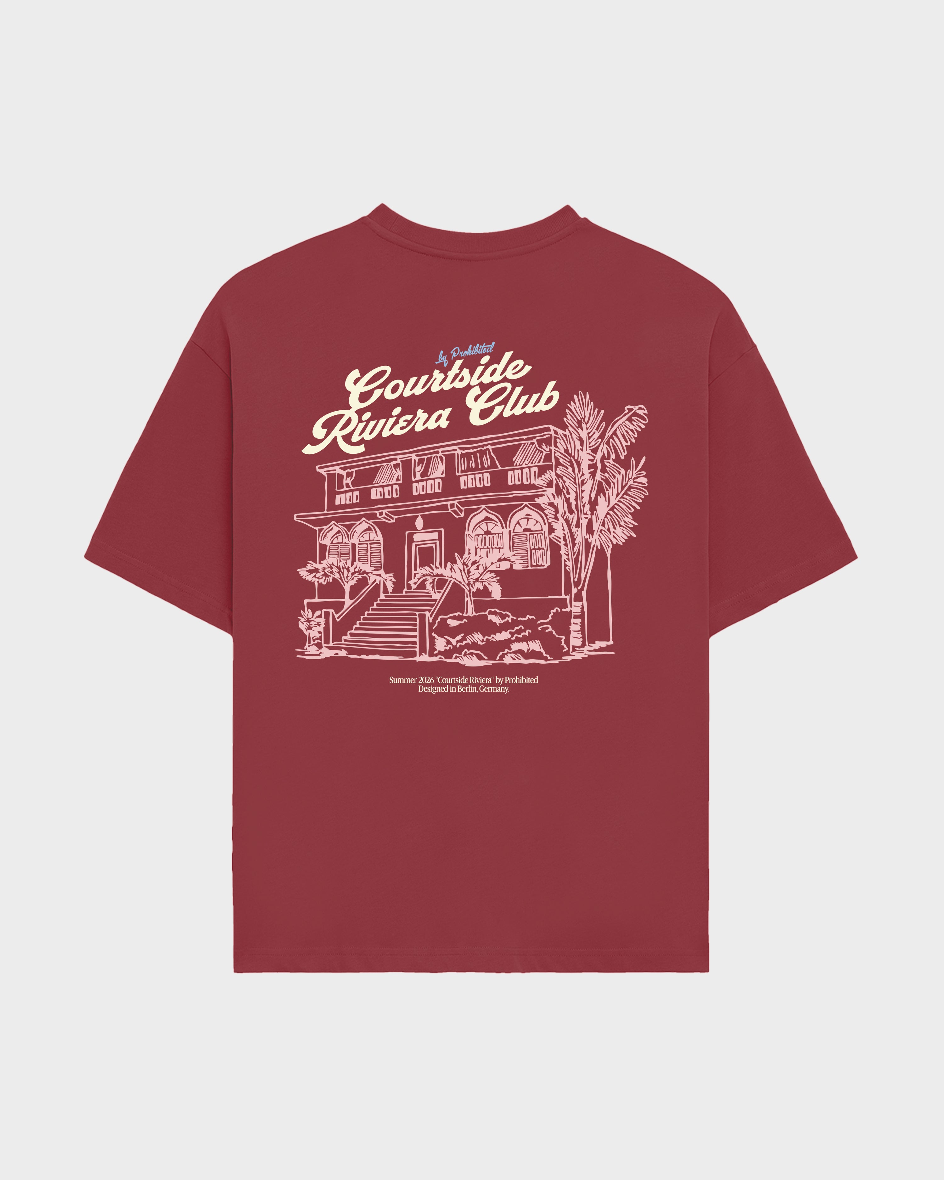 Riviera Club Tee Red
