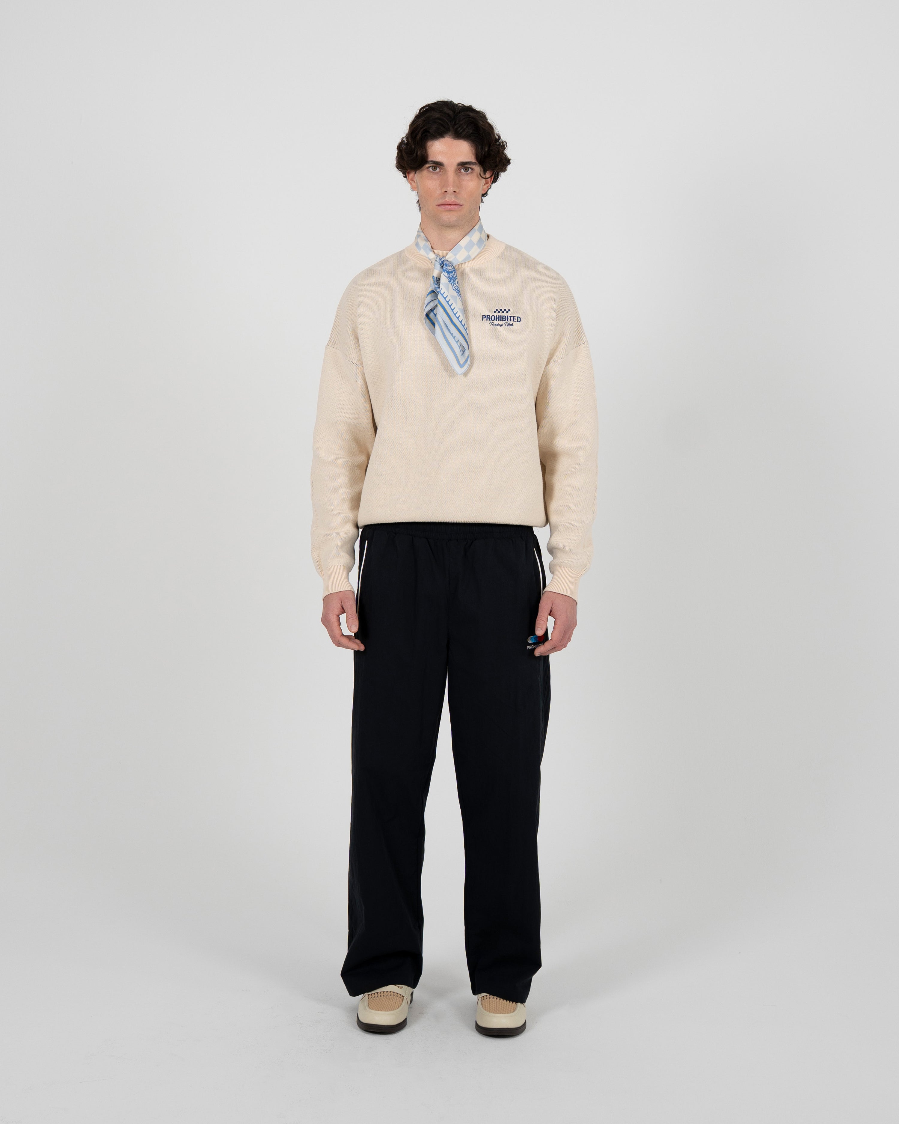 Rush Checkered Scarf Blue