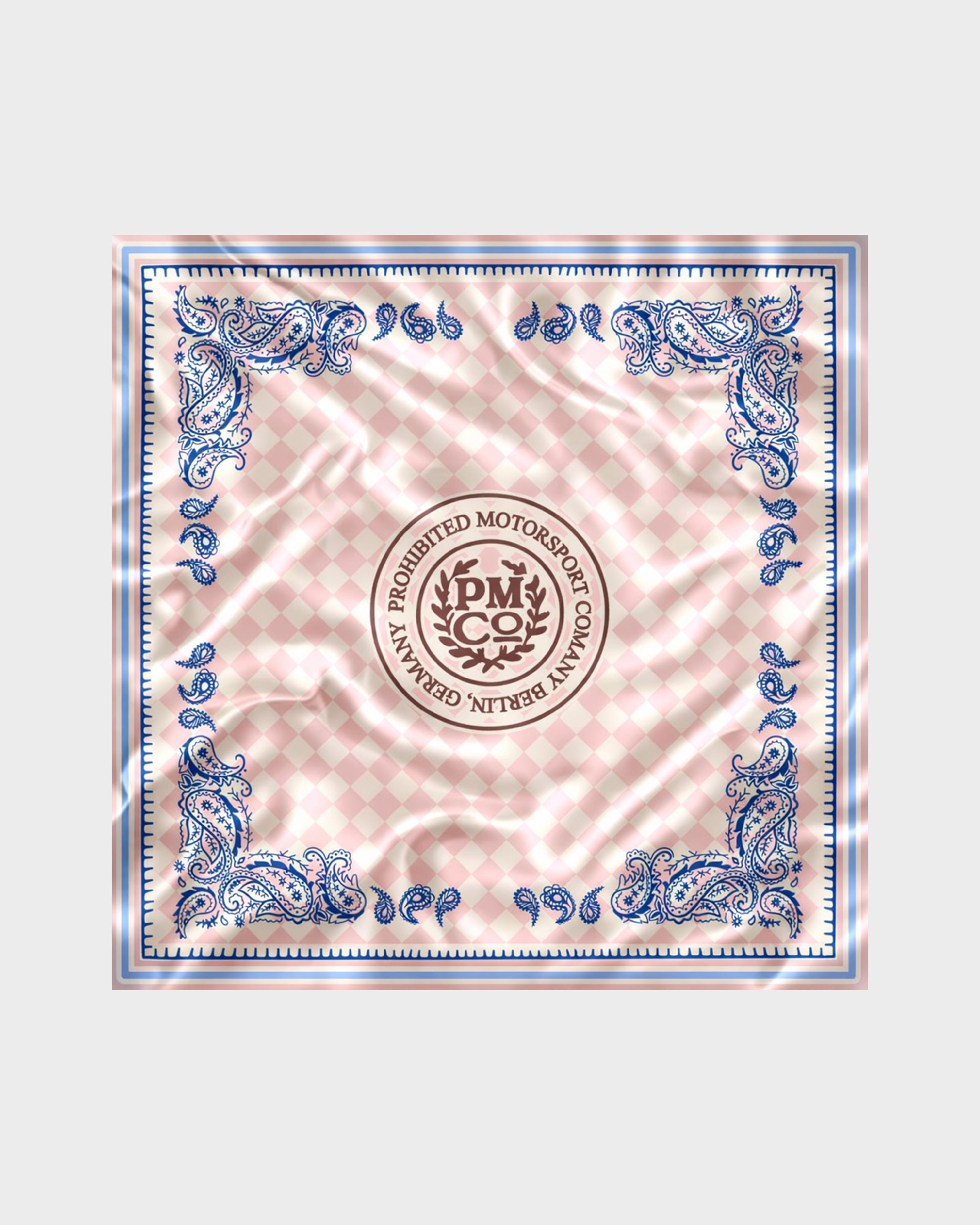 Rush Checkered Scarf Rose