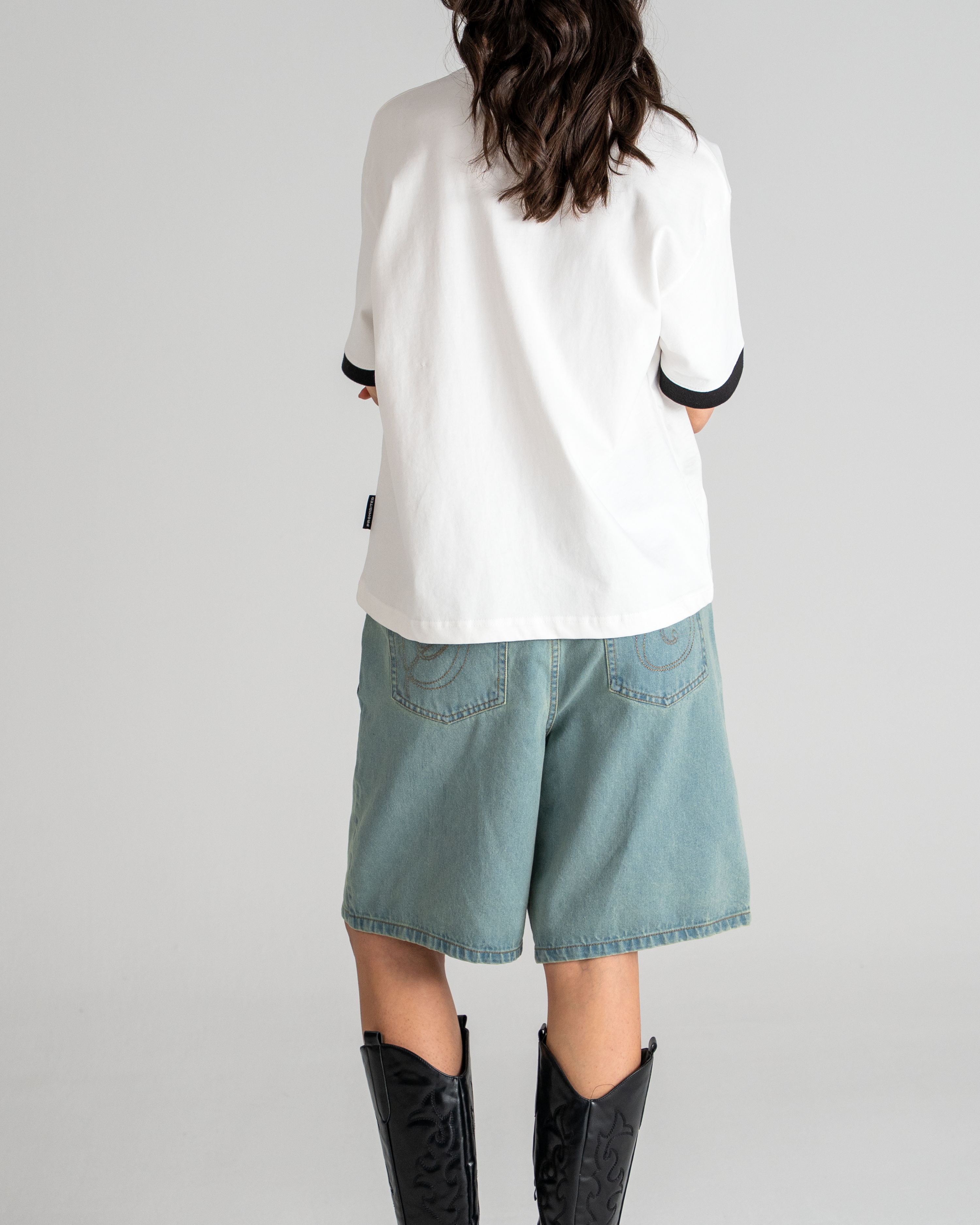 SC Contrast Tee Black