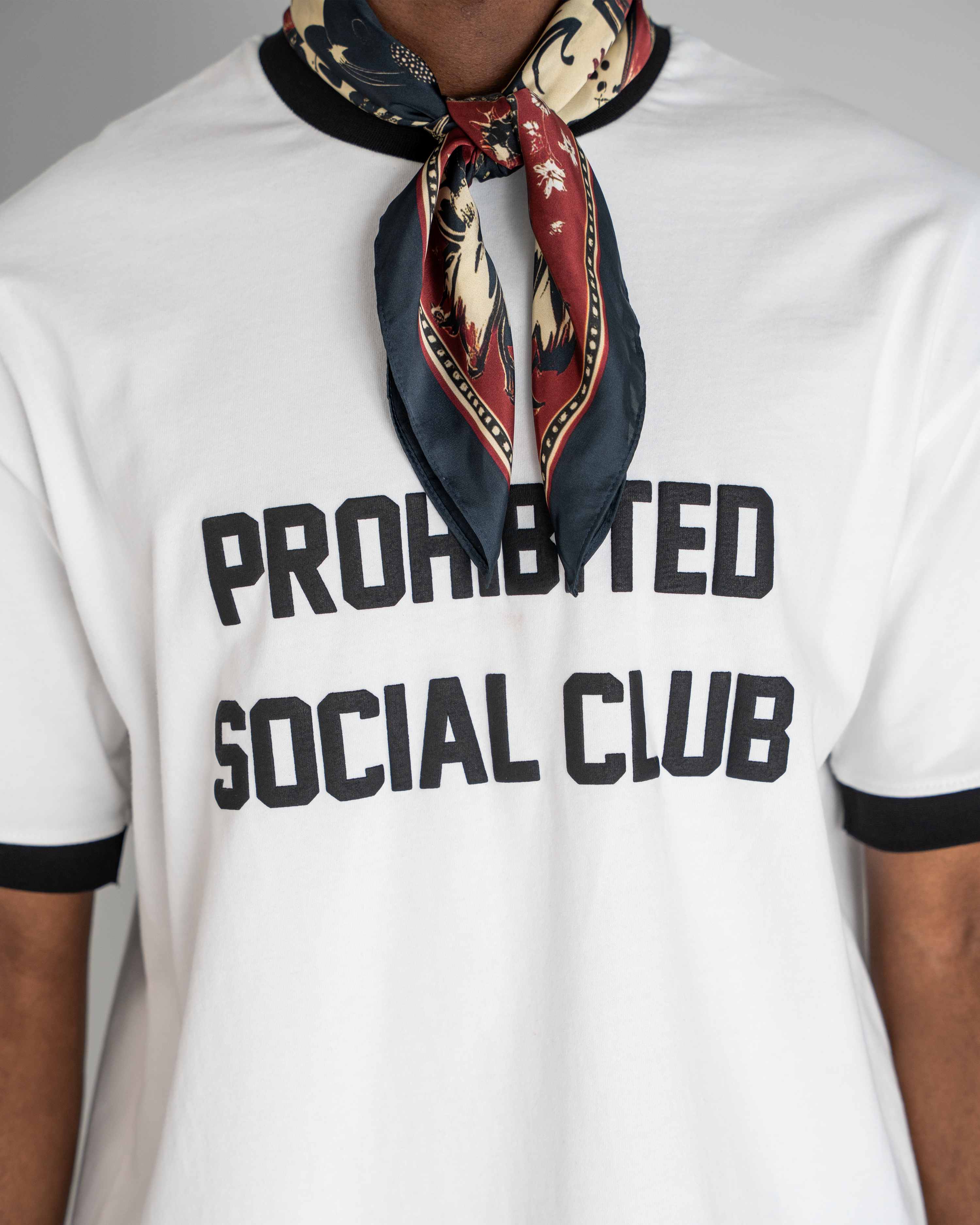 SC Contrast Tee Black