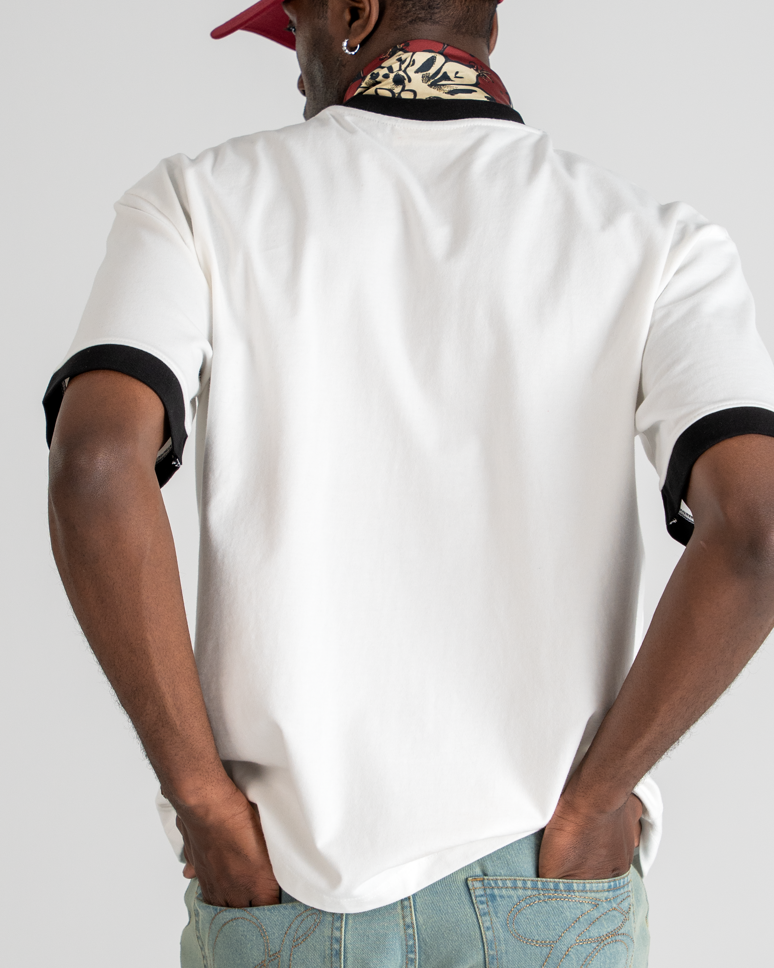 SC Contrast Tee Black