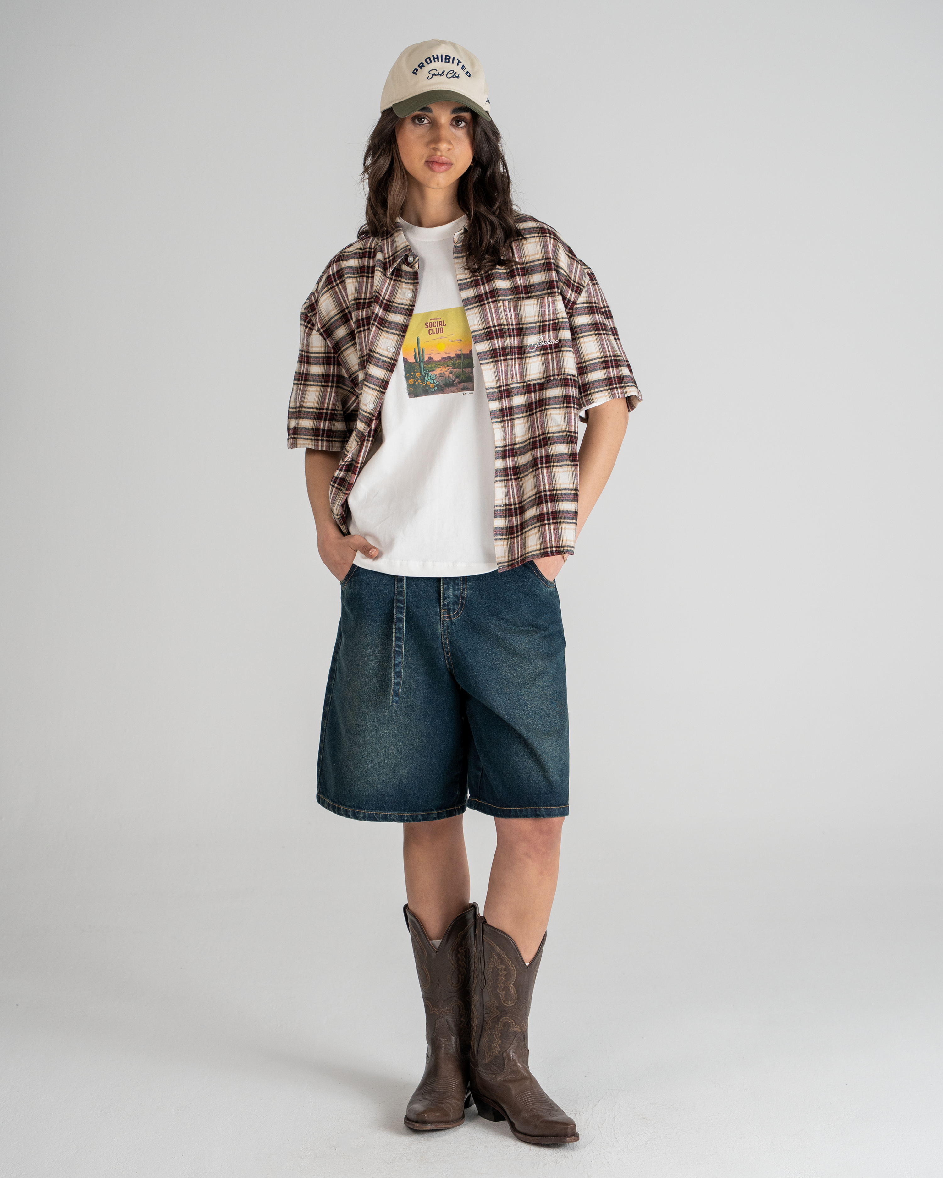 SC Flannel Shirt Cream