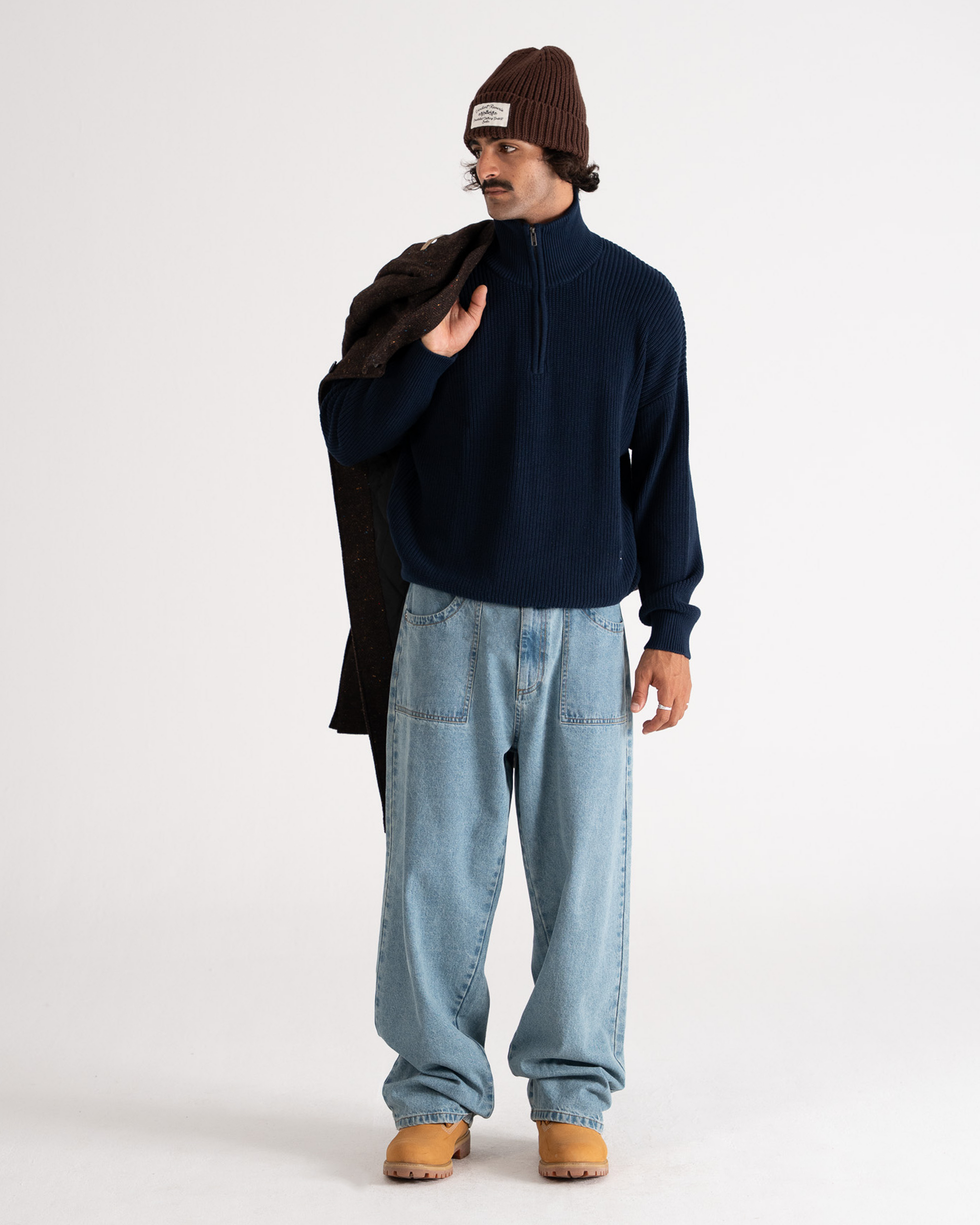 Scout Knit Half-Zip Navy