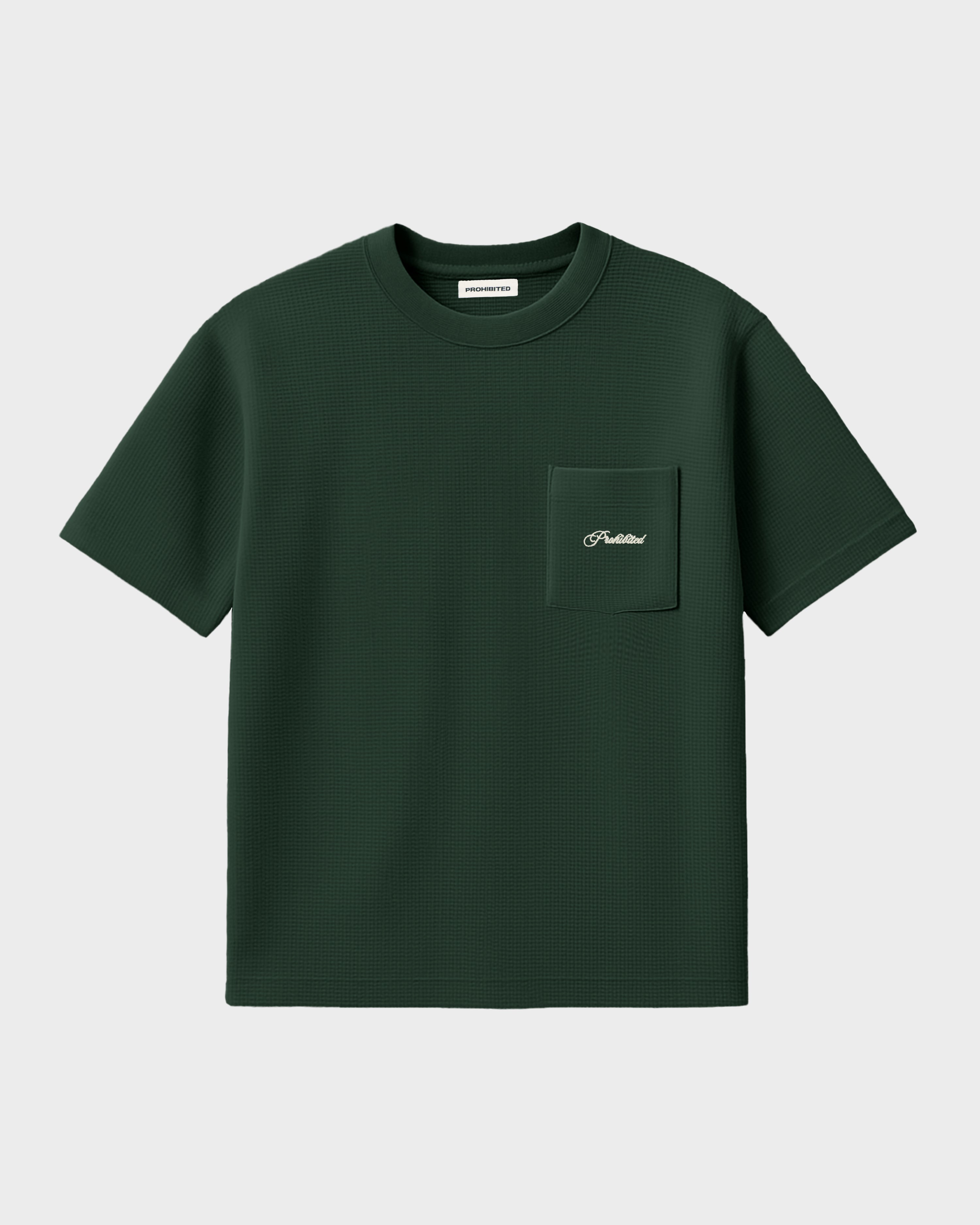 Seaside Waffle Tee Green