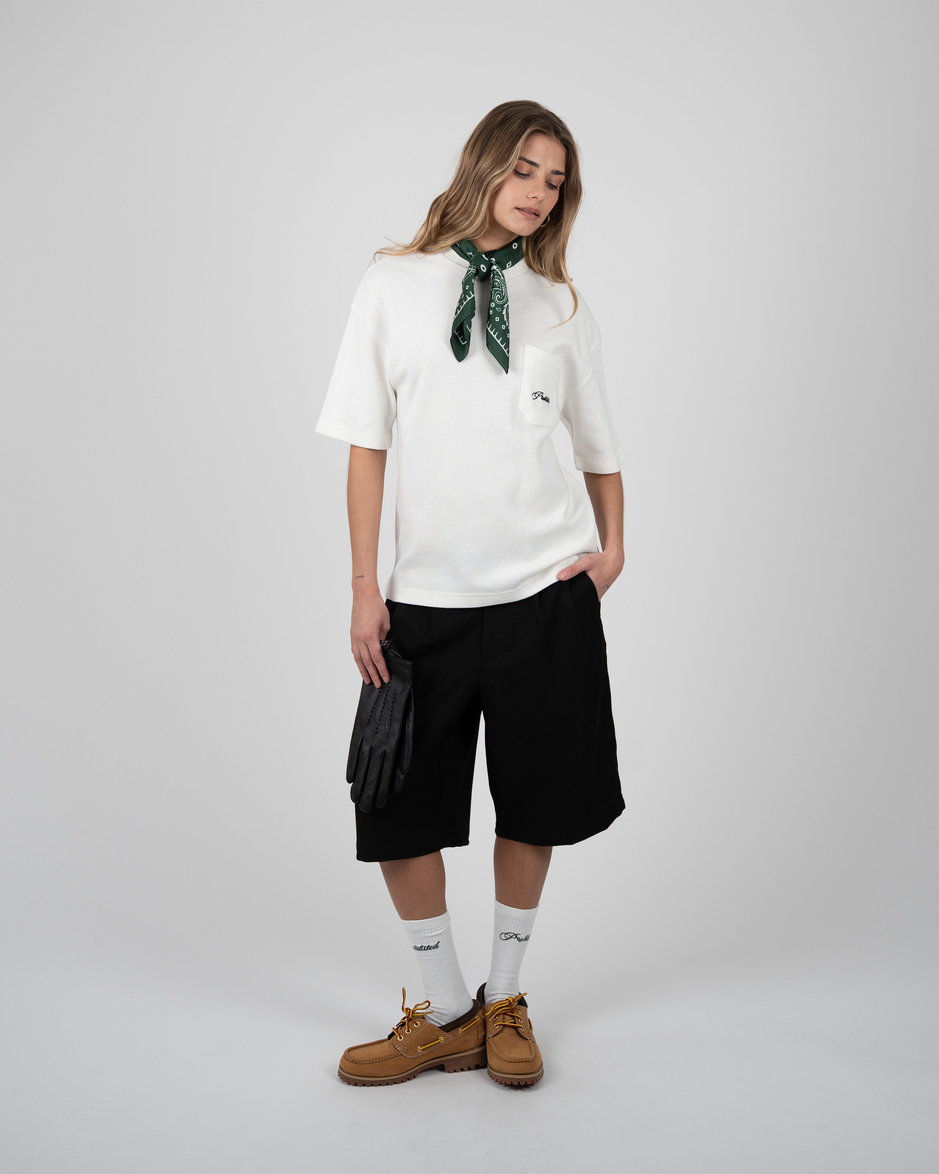 Seaside Waffle Tee Off-White