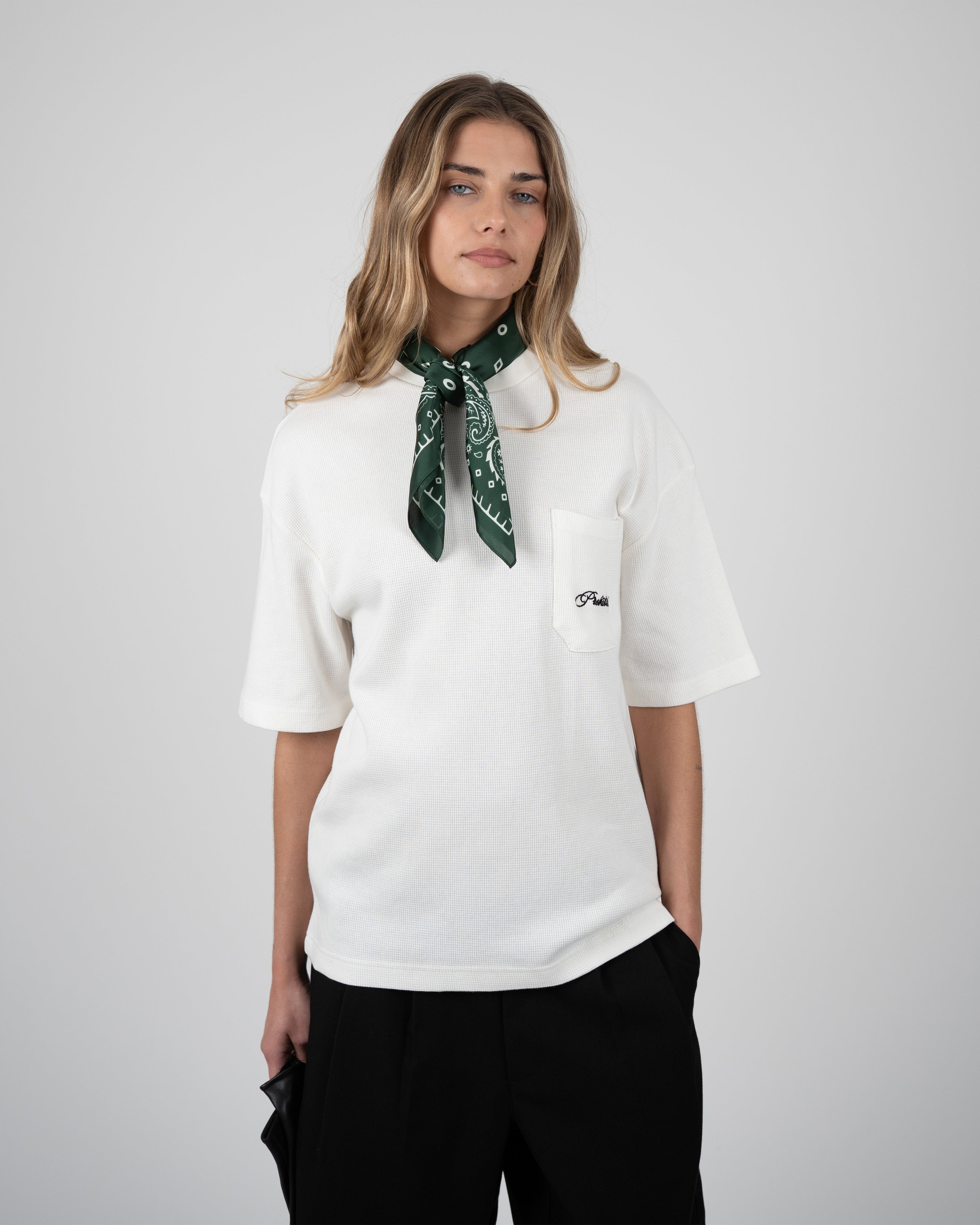 Seaside Waffle Tee Off-White
