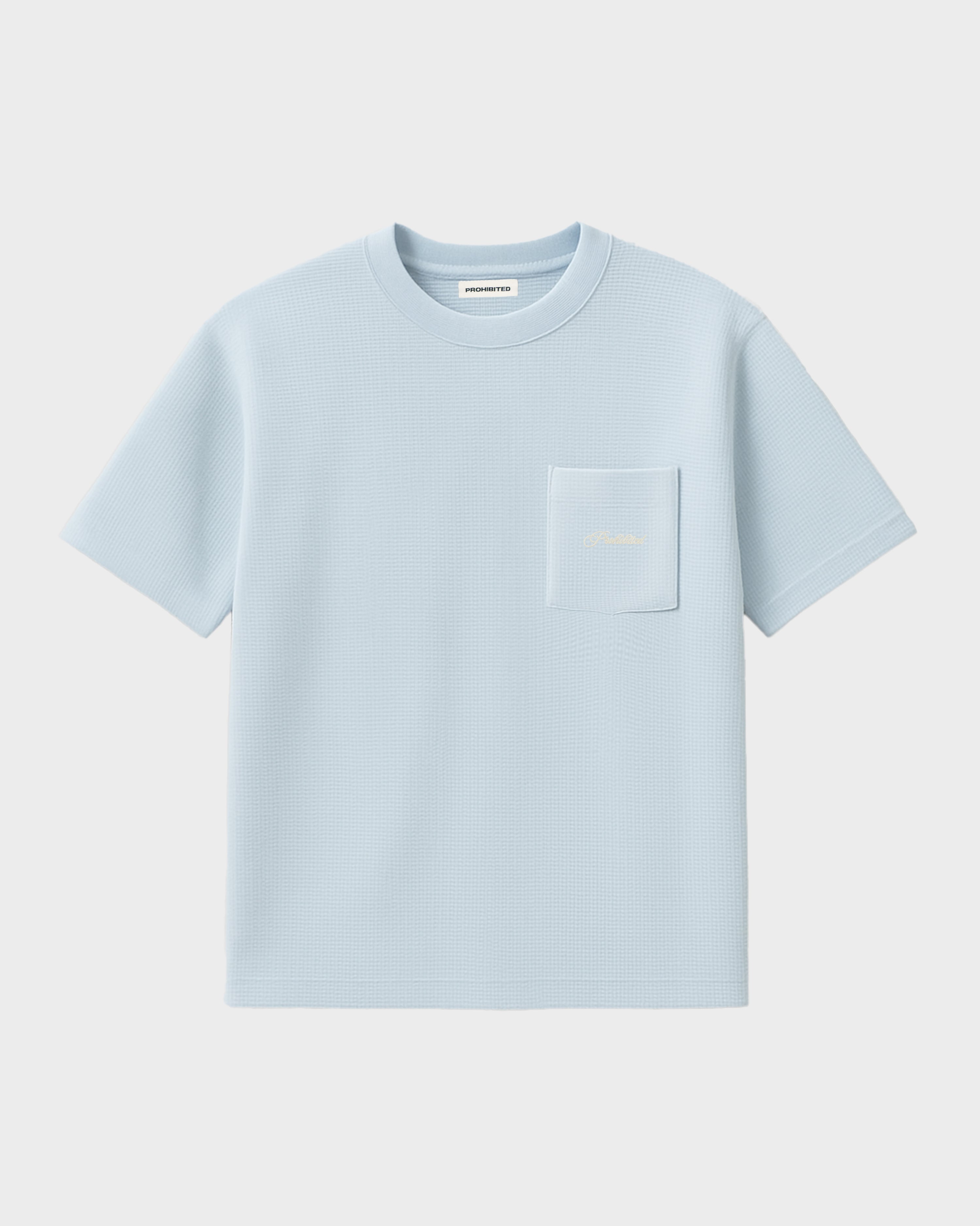 Seaside Waffle Tee Sky Blue