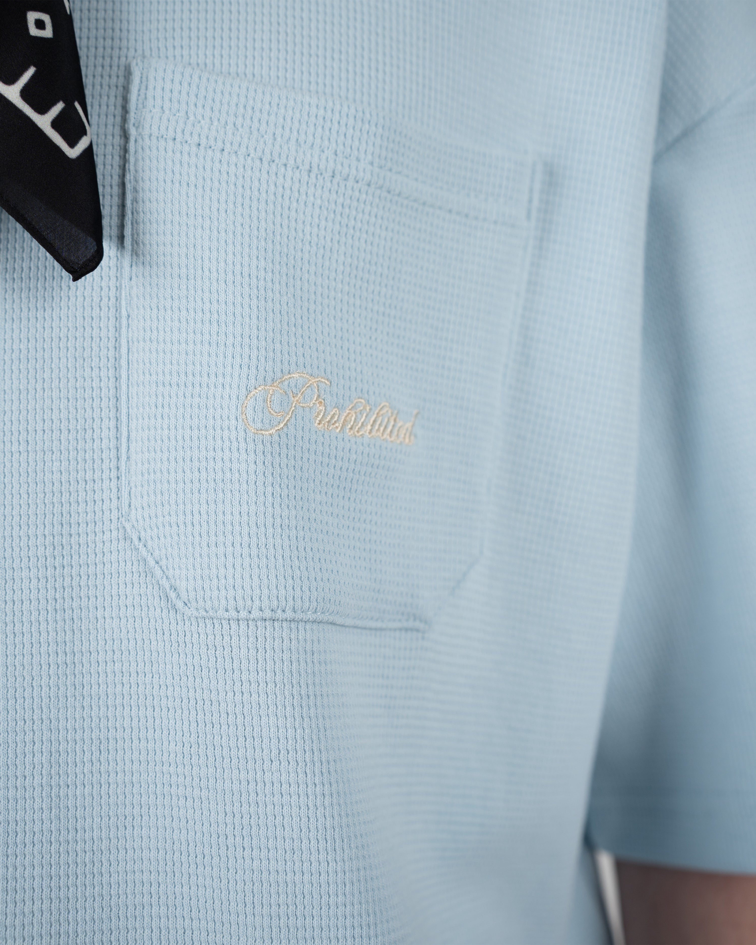 Seaside Waffle Tee Sky Blue