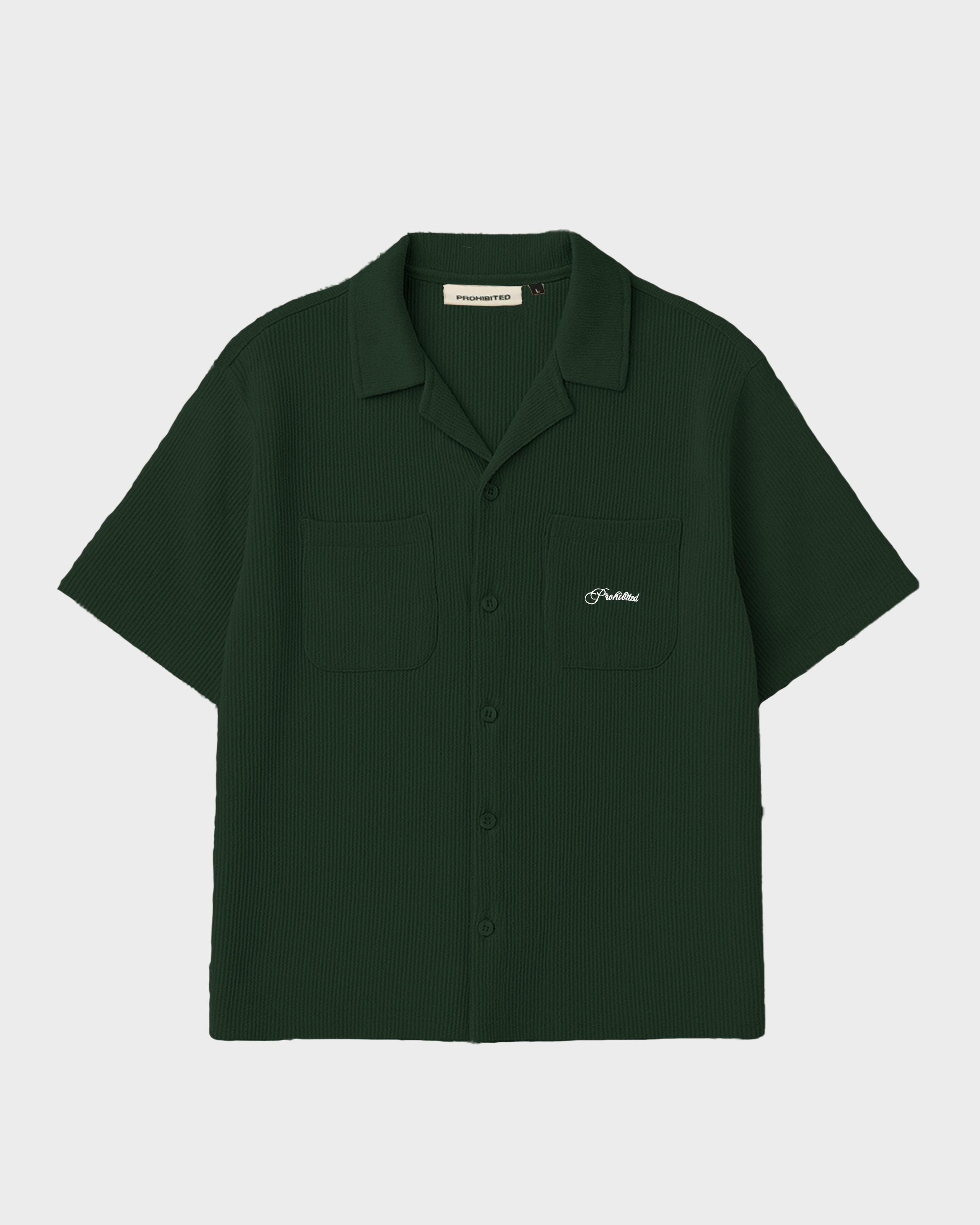 Seaside Waffle Shirt Green