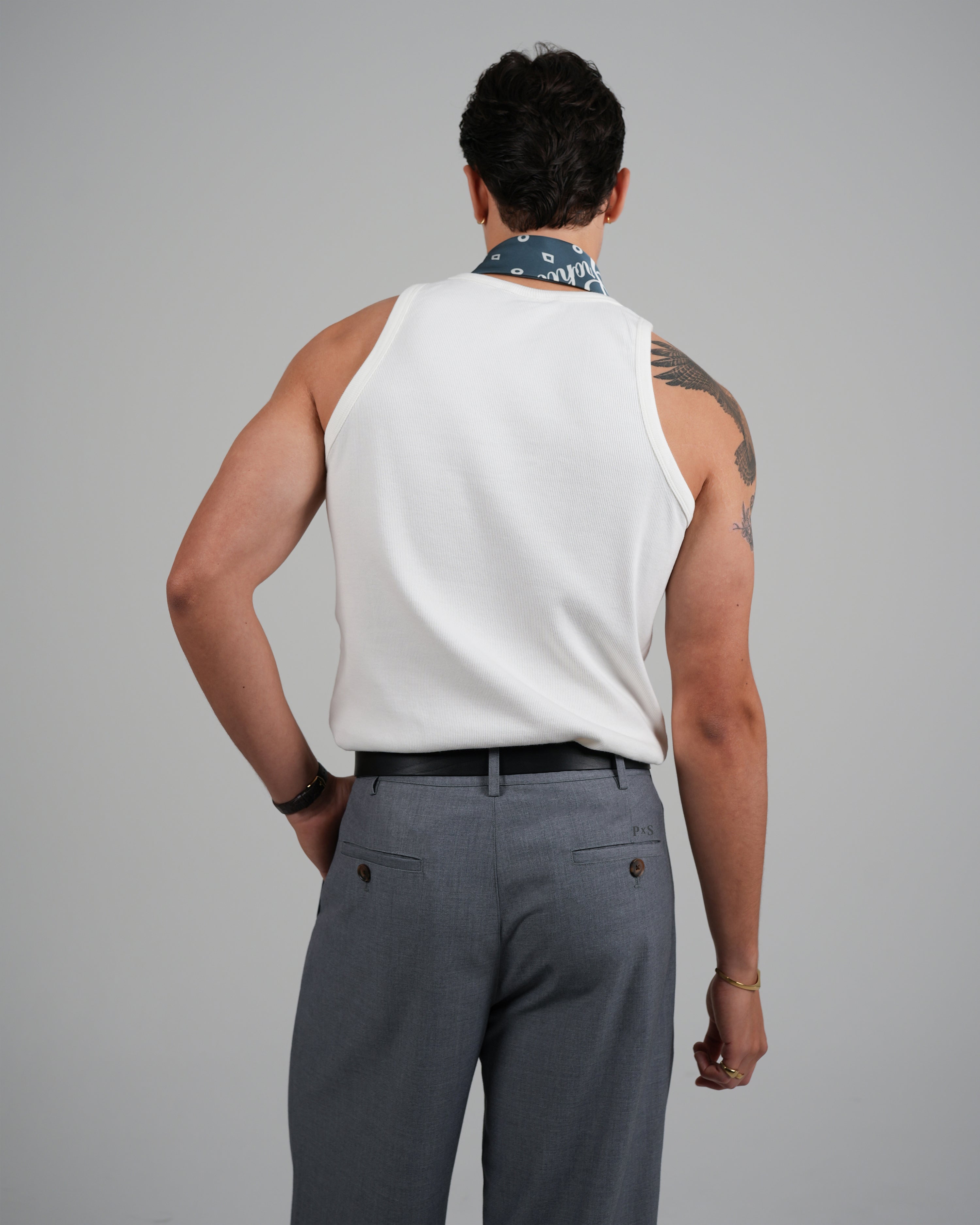 Simon Pleated Pants Grey