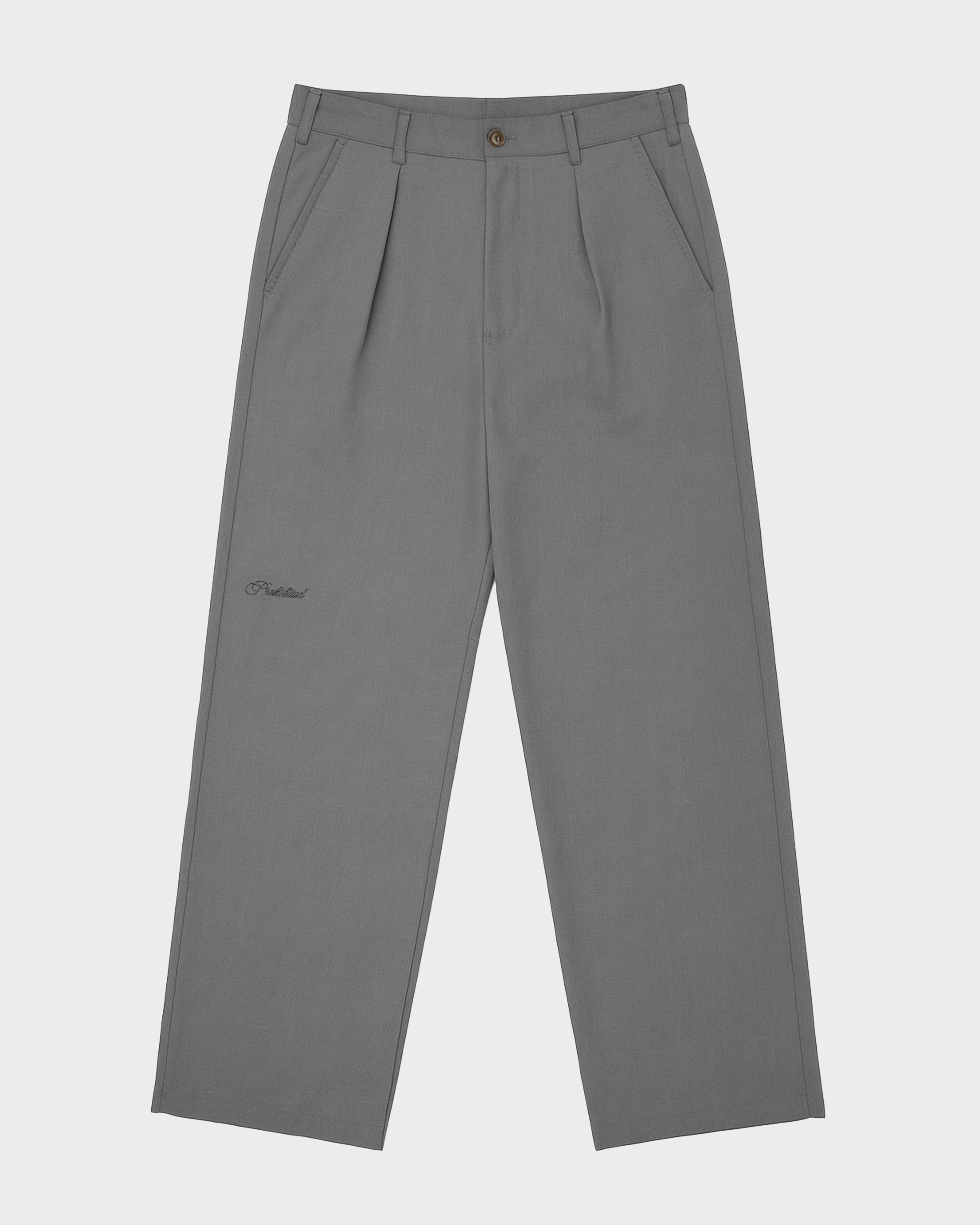 Simon Pleated Pants Grey
