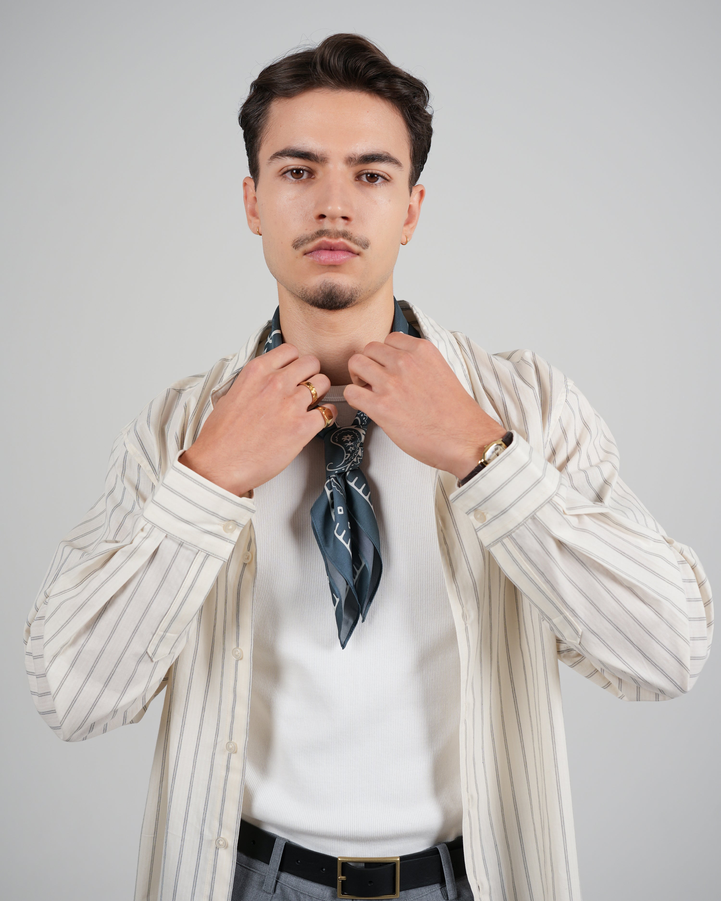 Simon Scarf Deep Blue