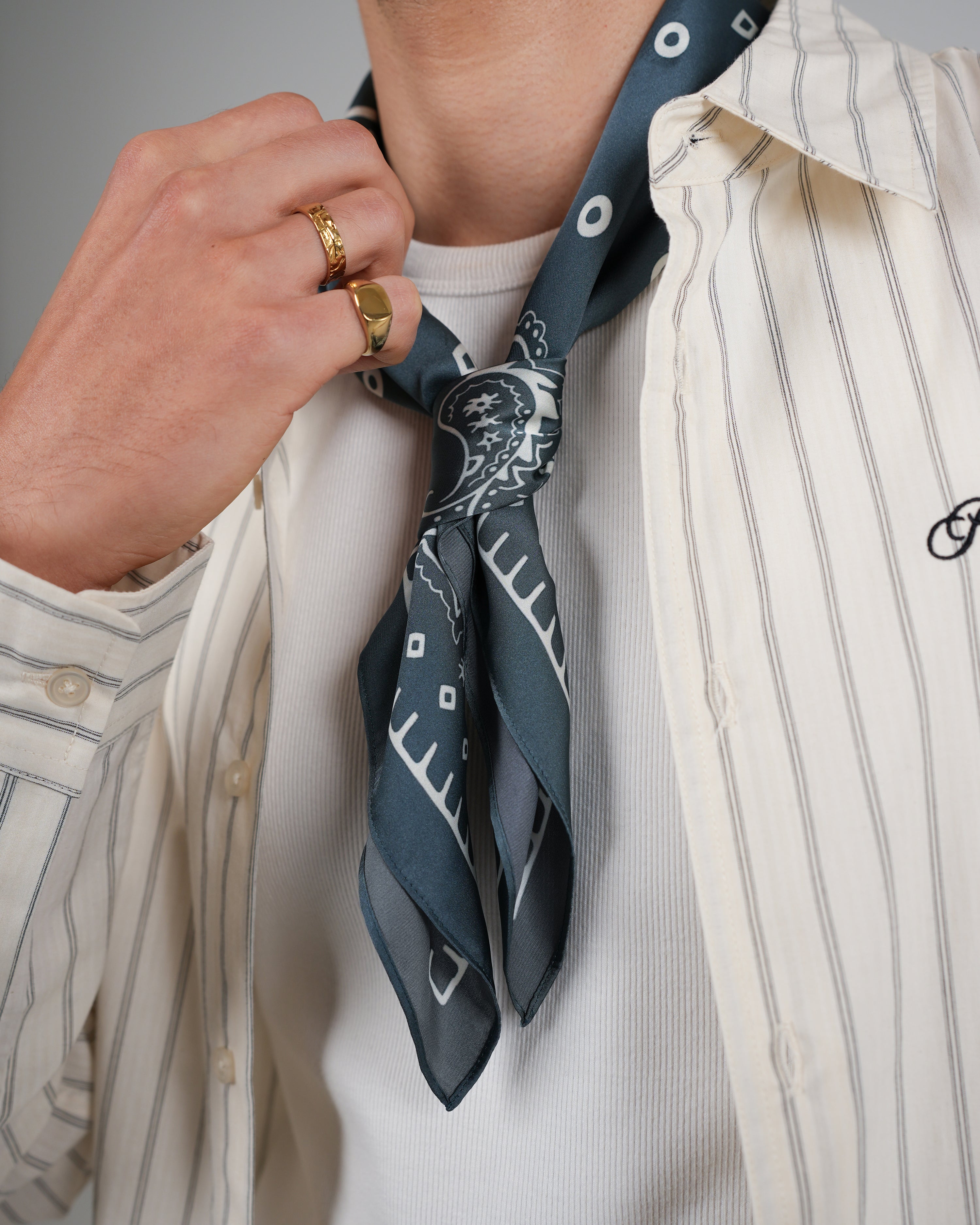 Simon Scarf Deep Blue