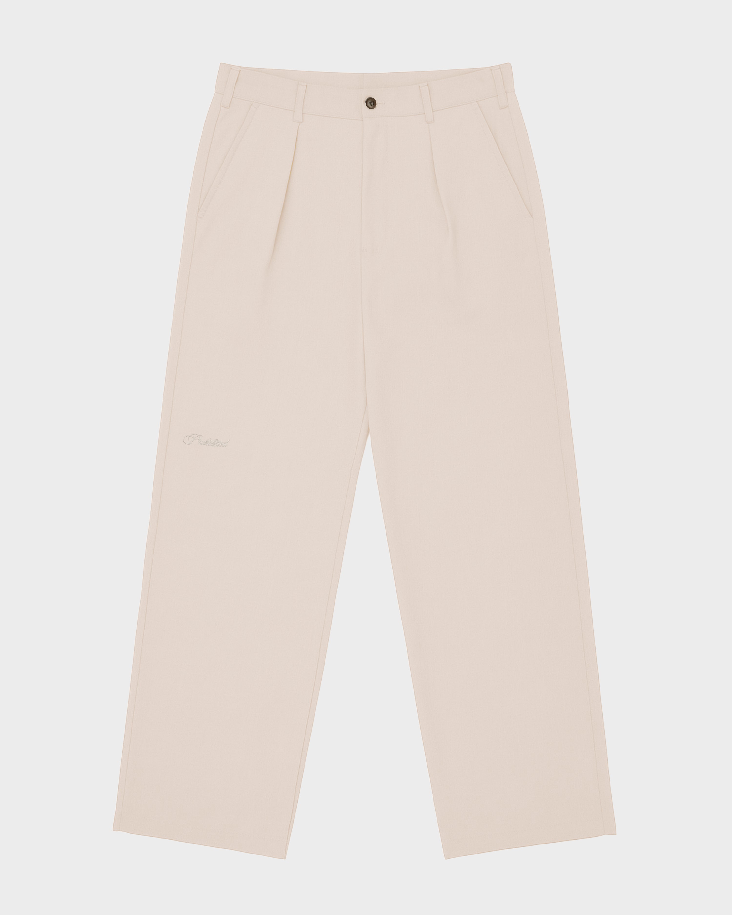 SoHo Pleated Pants Vintage Cream
