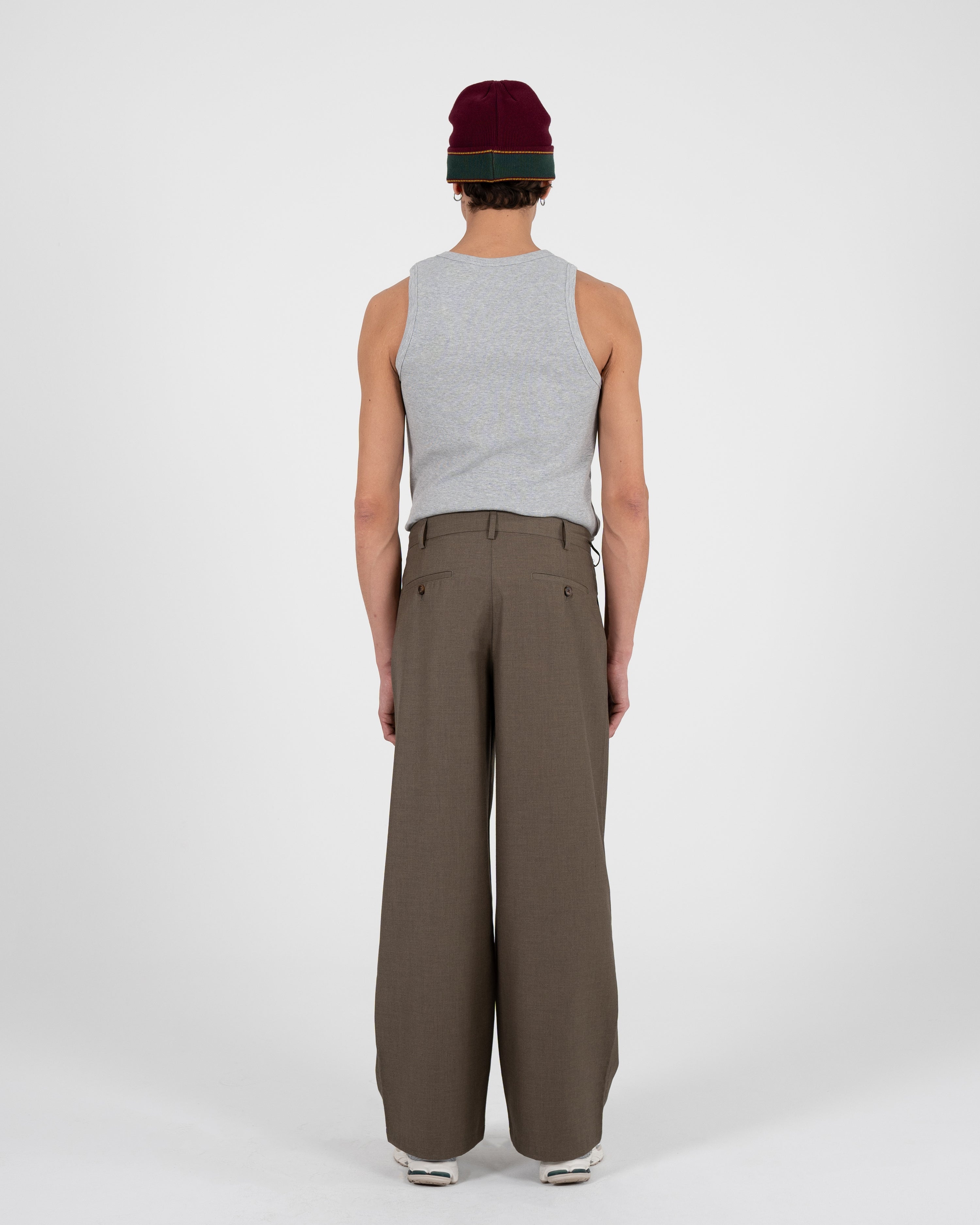 SoHo Pleated Pants Vintage Khaki