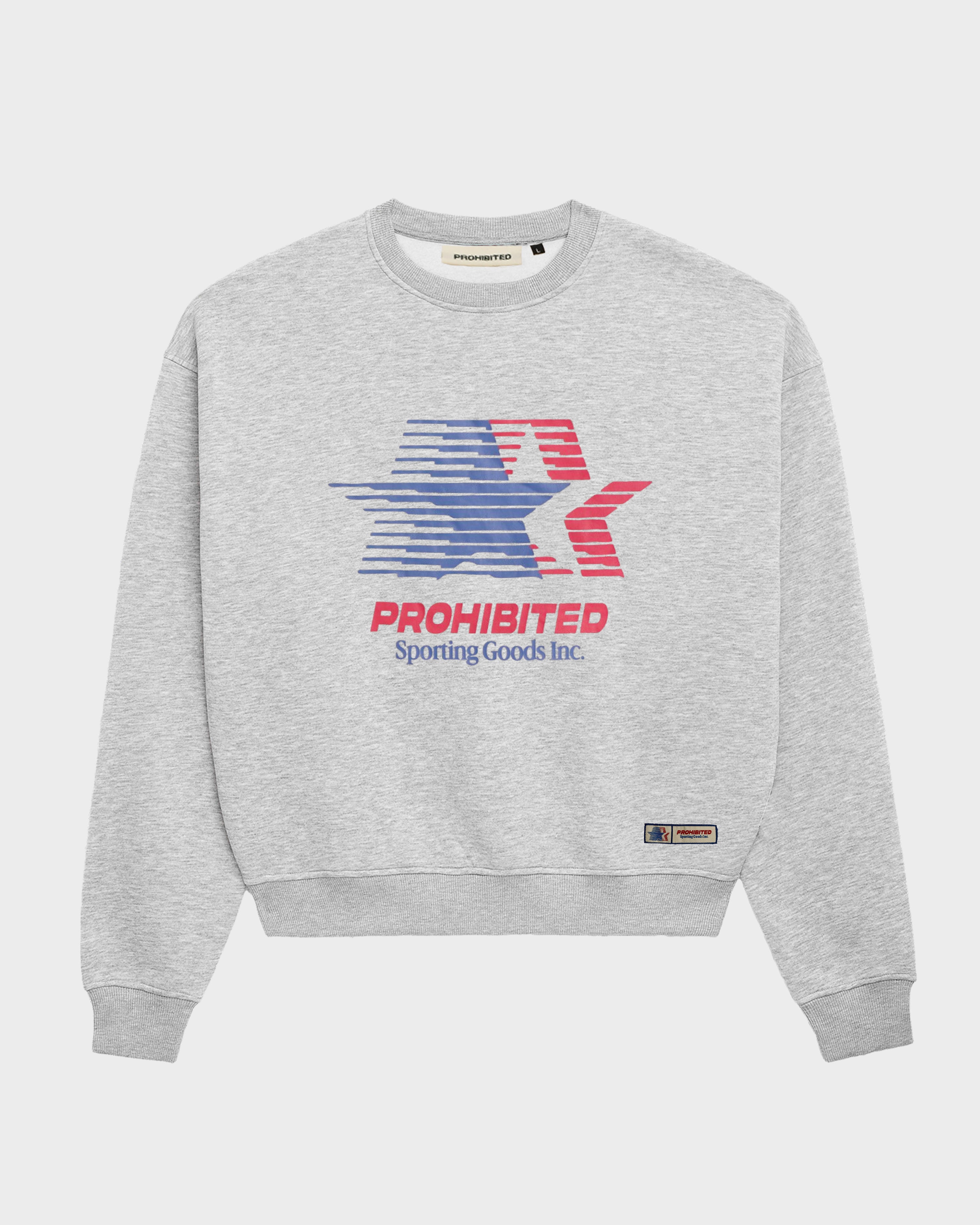 Sporting Goods Crew Neck Grey Melange