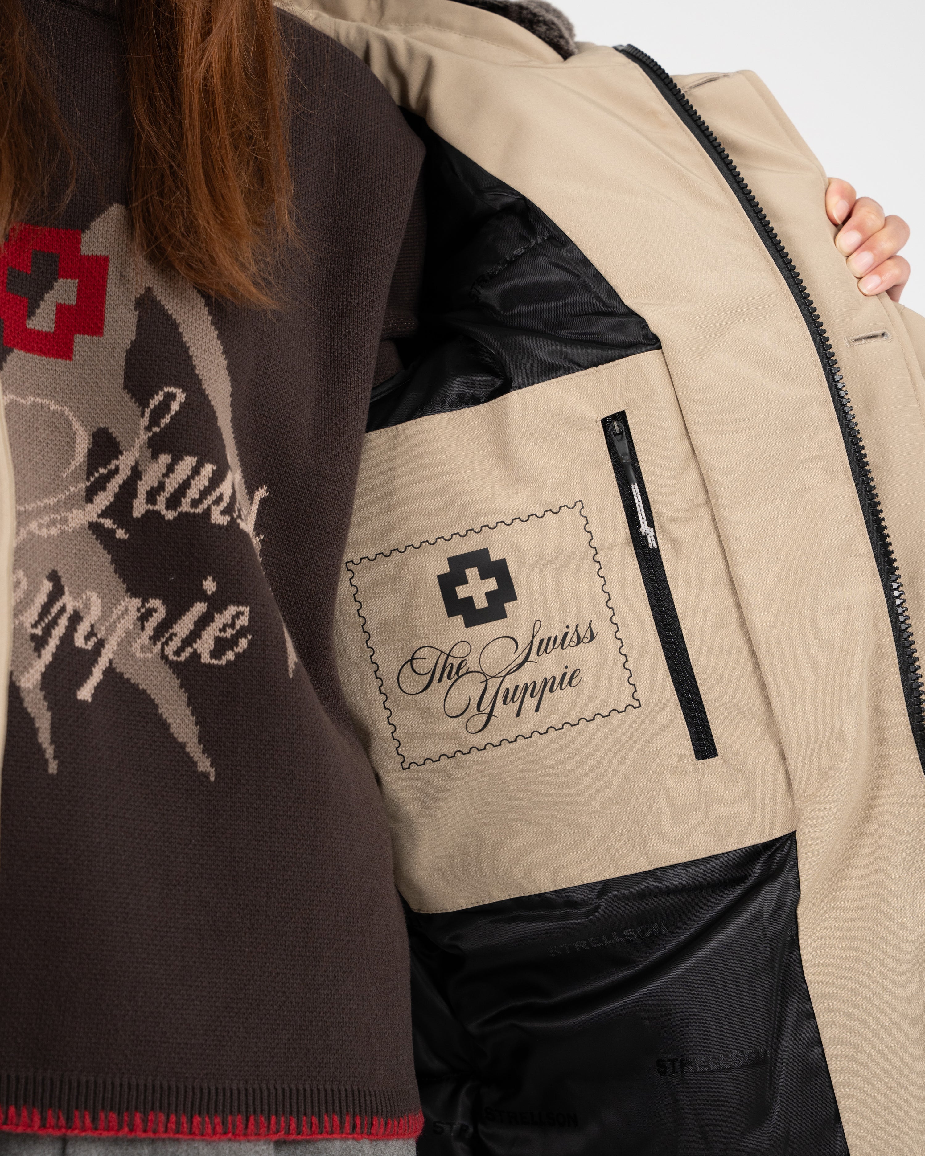 The Swiss Yuppie Winter Jacket Sand