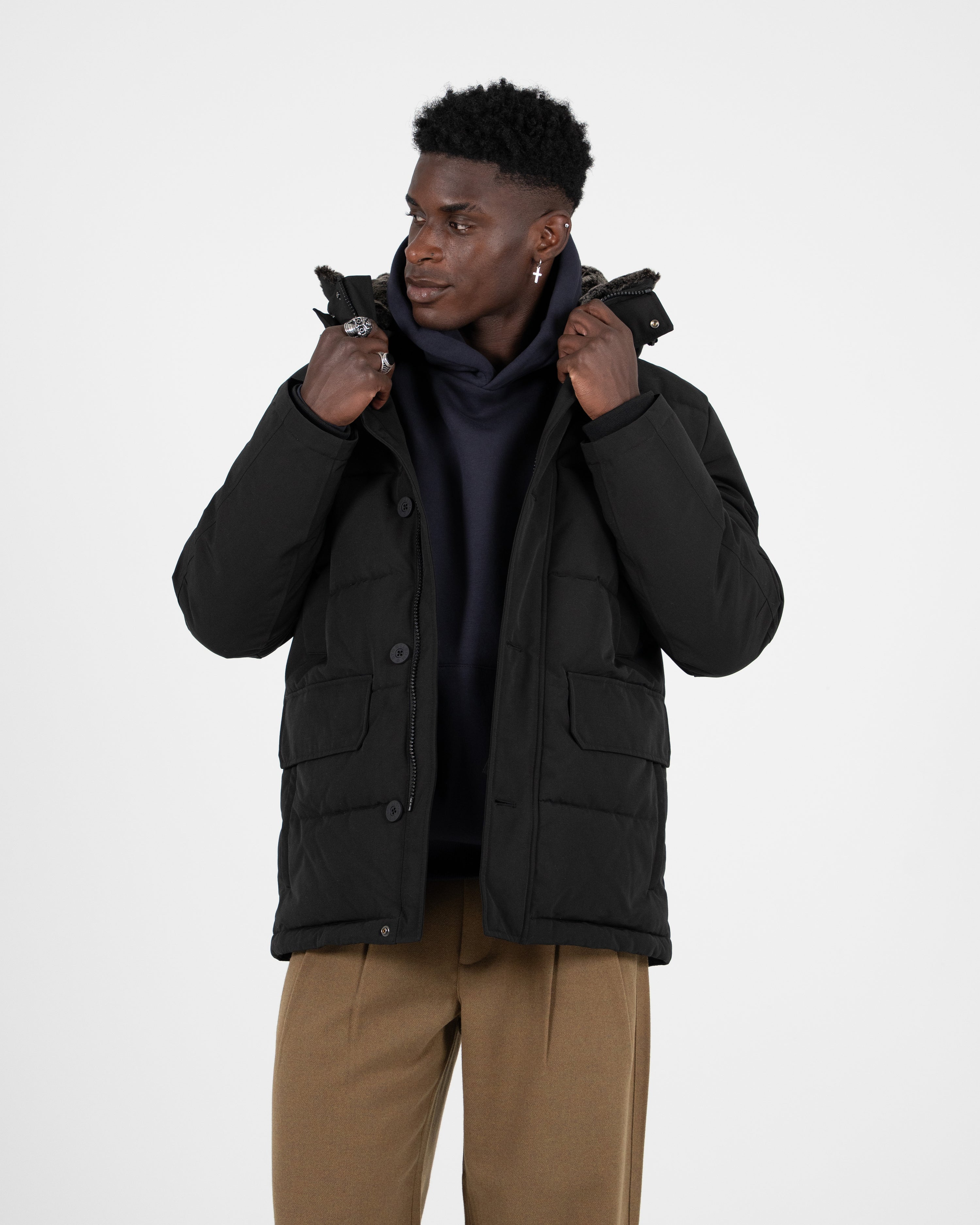 The Swiss Yuppie Winter Jacket Black
