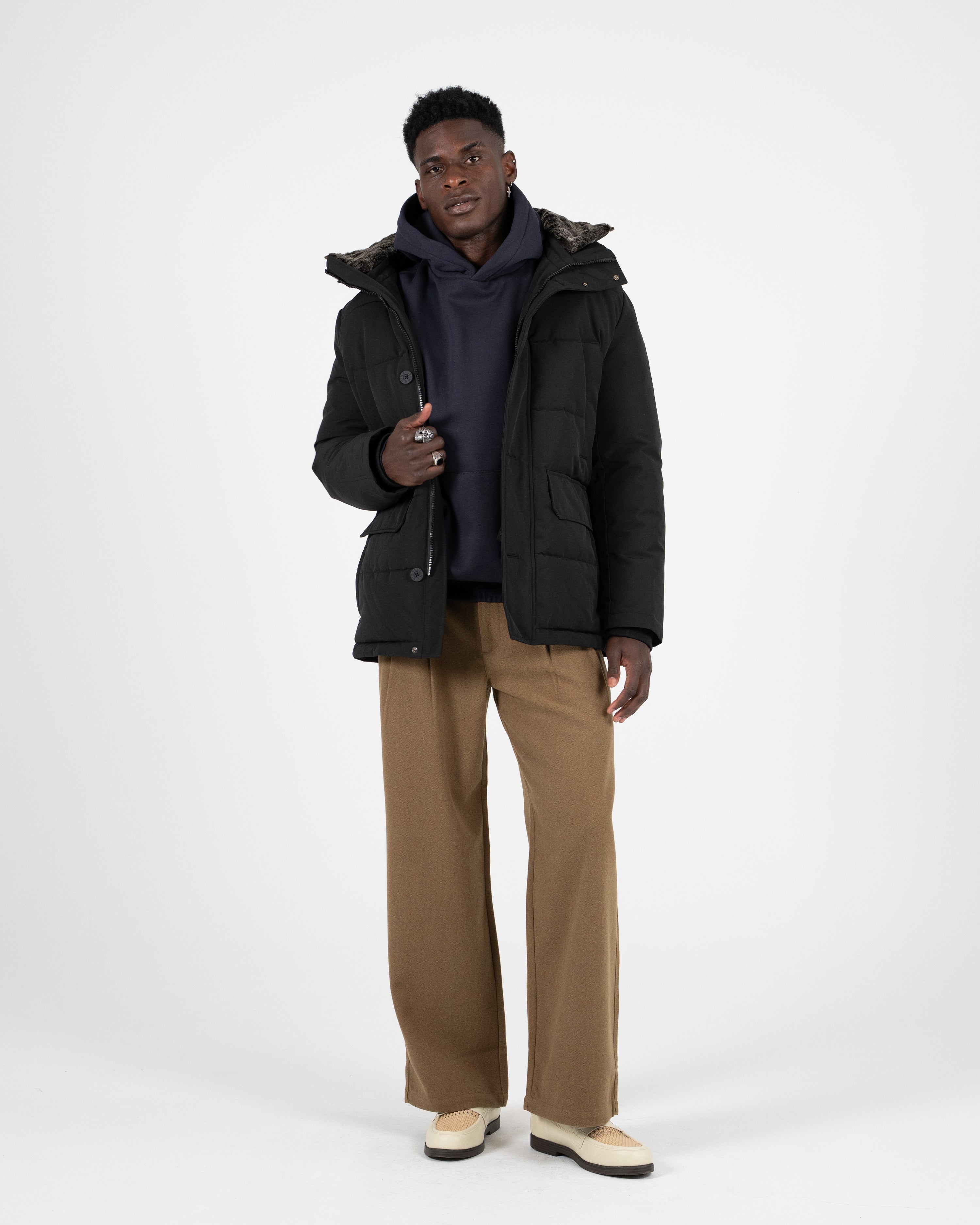 The Swiss Yuppie Winter Jacket Black