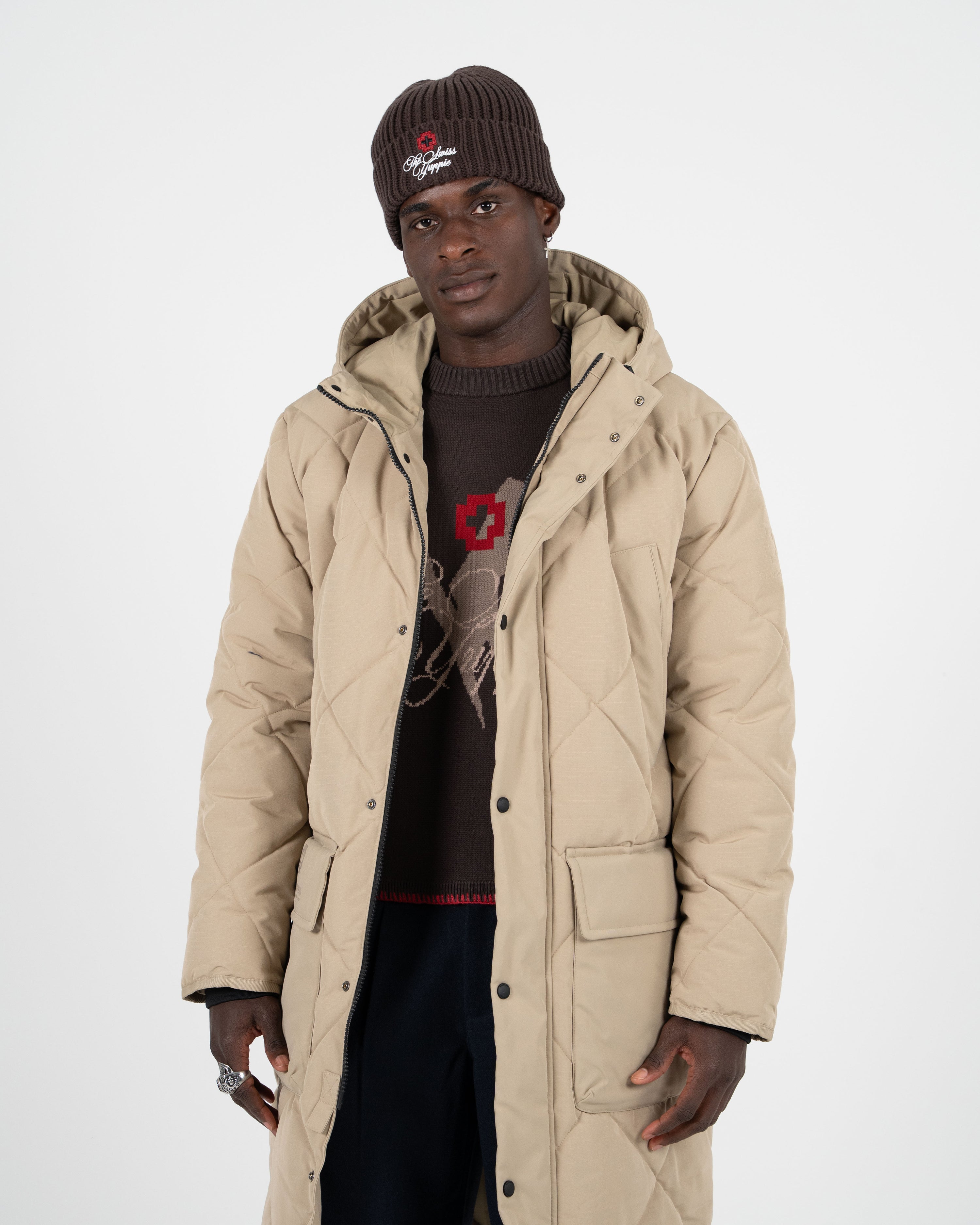 The Swiss Yuppie Winter Parka Sand