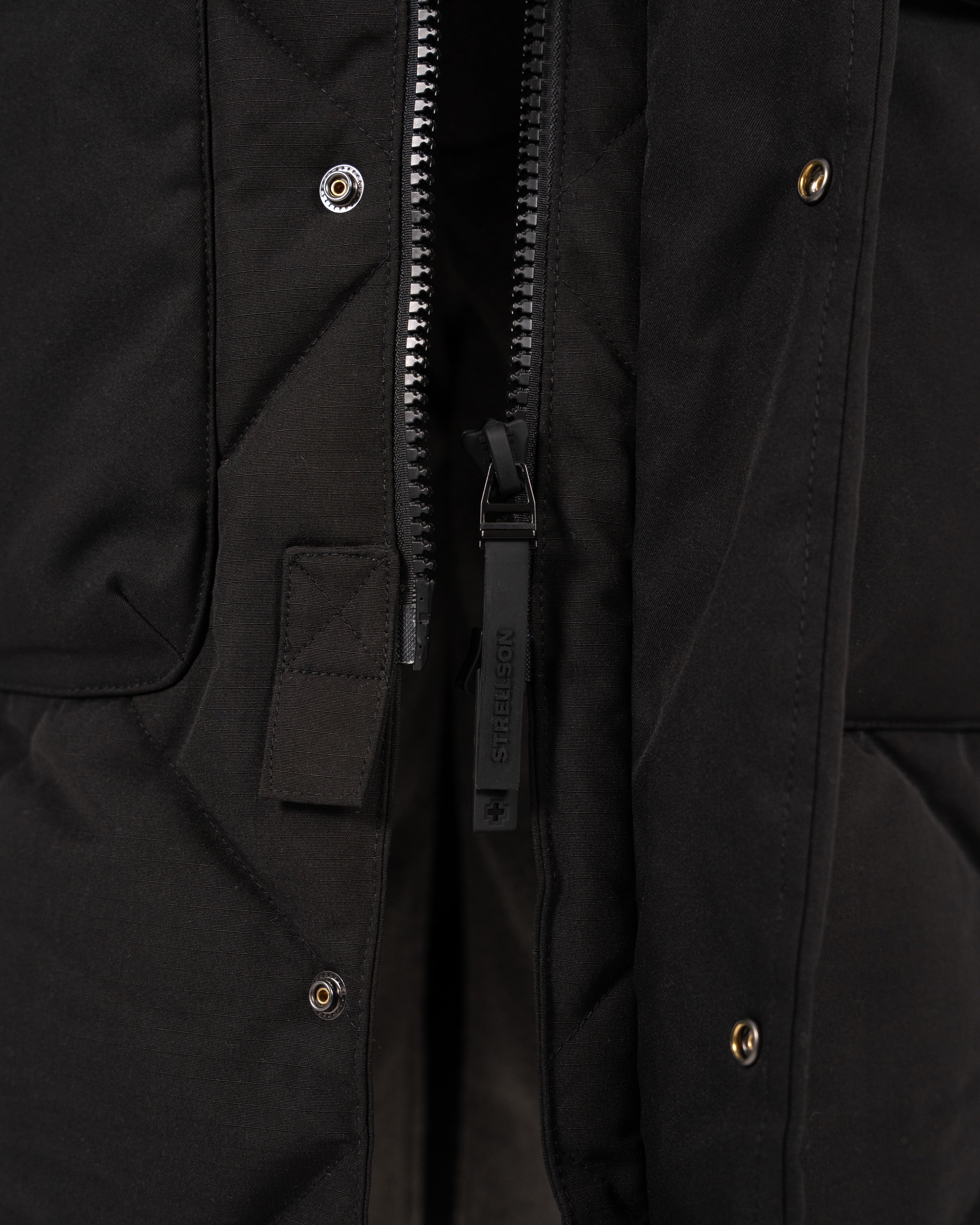 The Swiss Yuppie Winter Parka Black