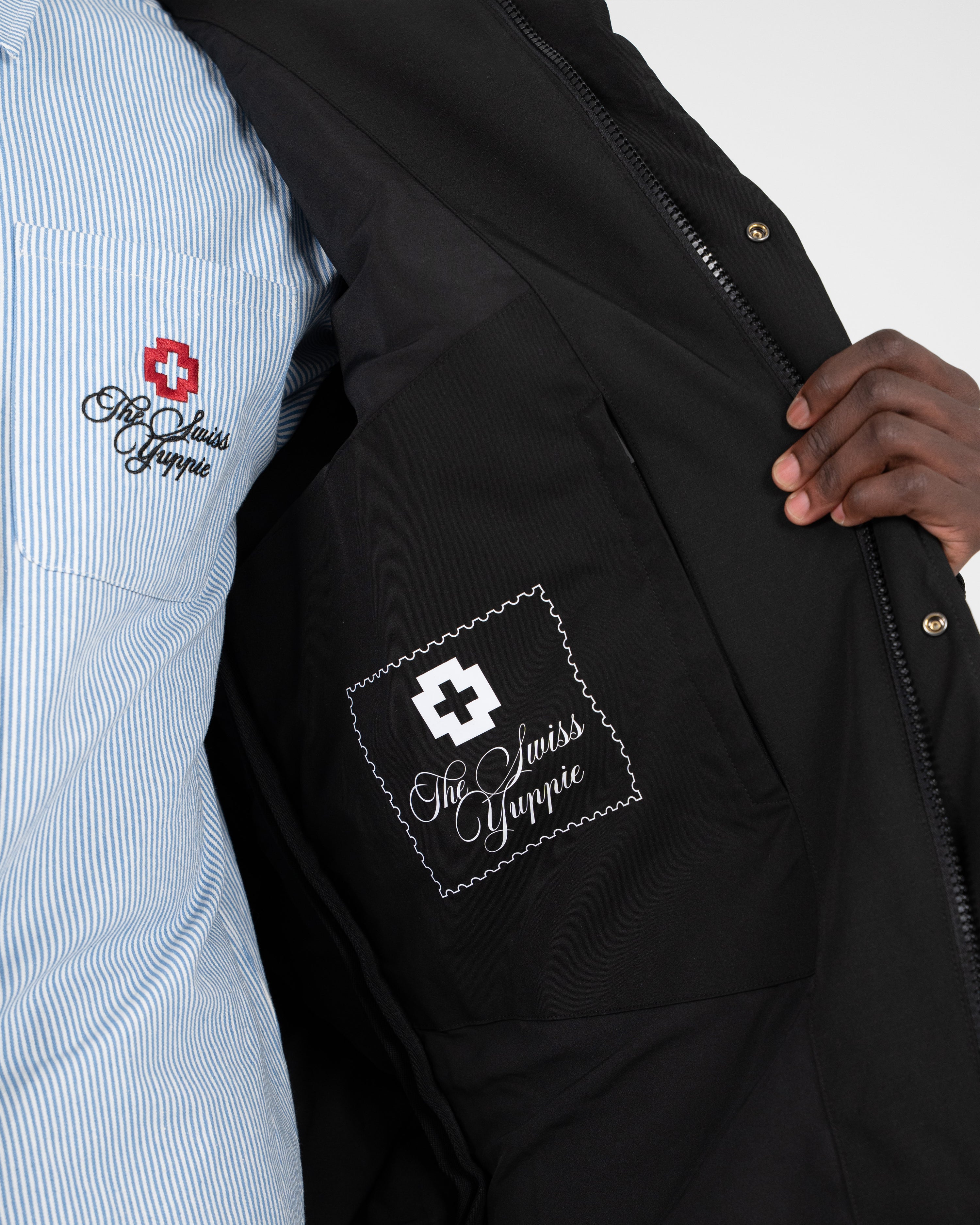 The Swiss Yuppie Winter Parka Black